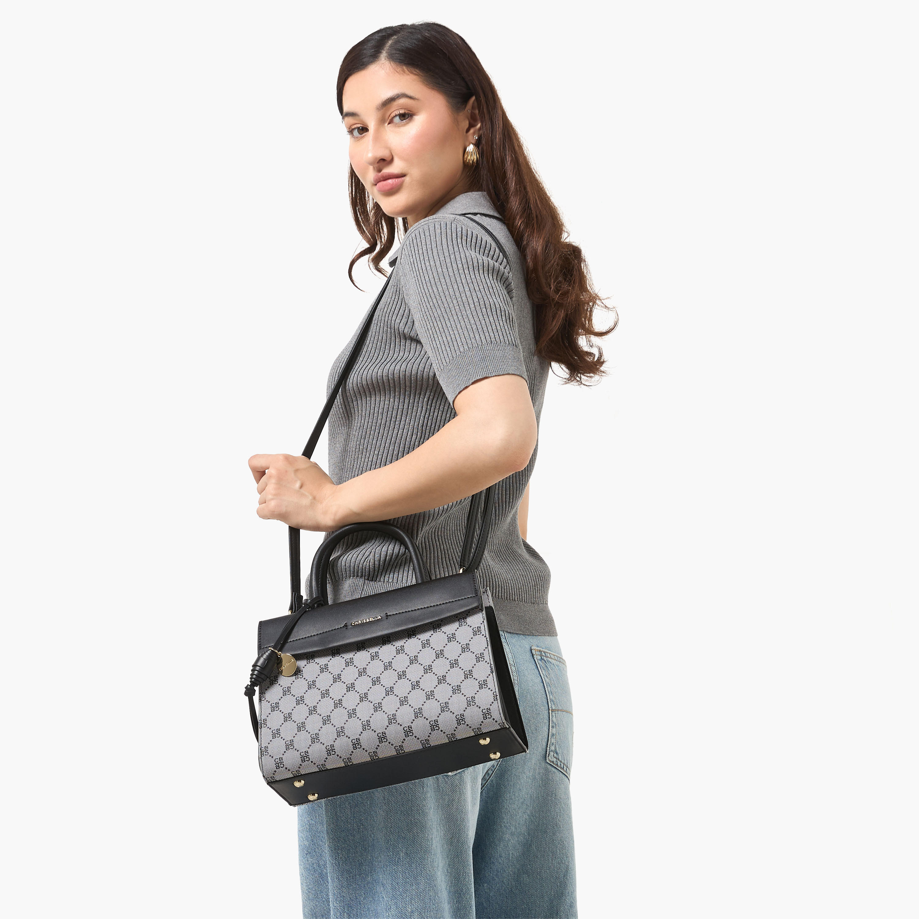 Chrisbella Monogram Print Crossbody Bag with Coin Pouch-women-bagsandwallets-handbags-image-2