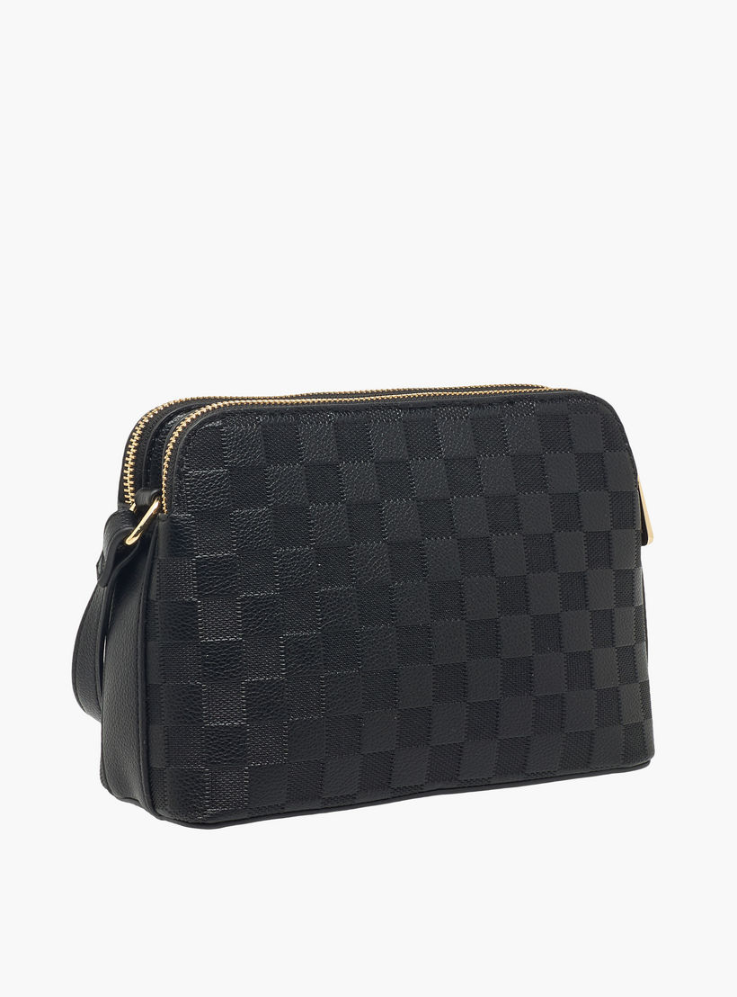 Bessie London Checked Crossbody Bag with Coin Pouch-women-bagsandwallets-handbags-image-4