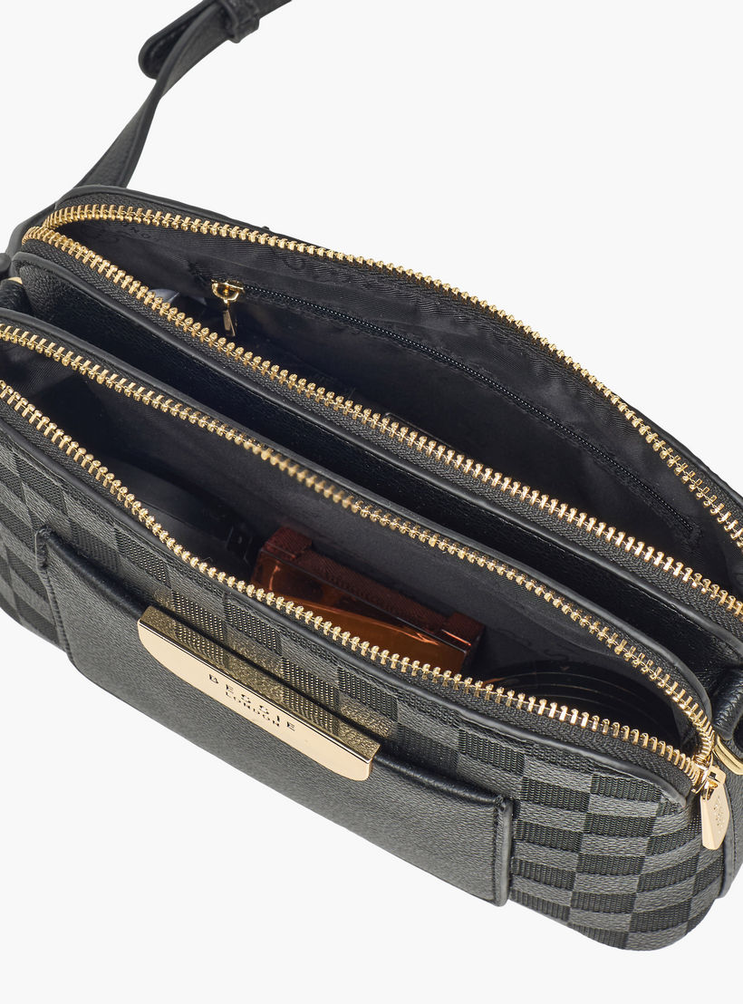 Bessie London Checked Crossbody Bag with Coin Pouch-women-bagsandwallets-handbags-image-9