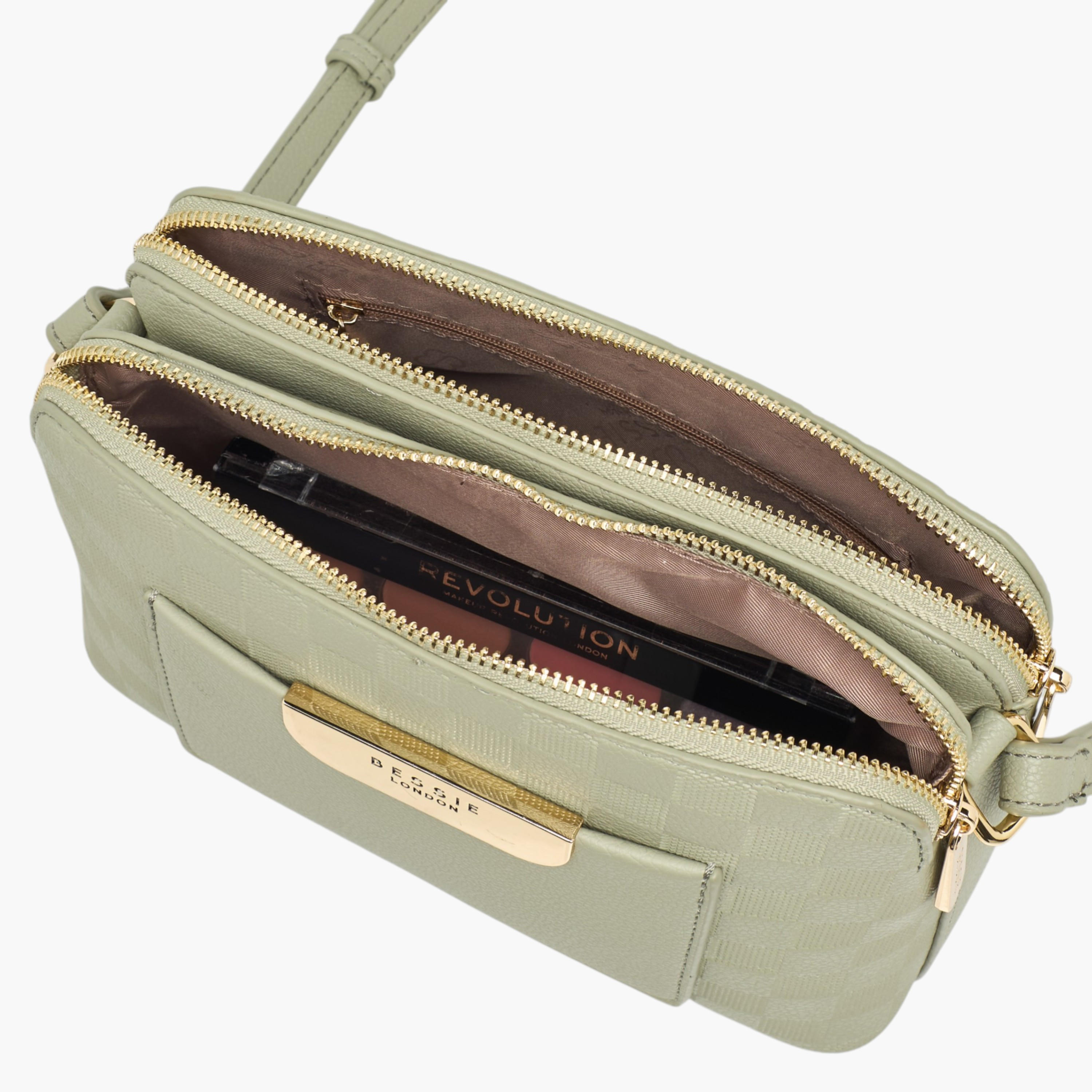 Bessie London Checked Crossbody Bag with Coin Purse-women-bagsandwallets-handbags-image-9