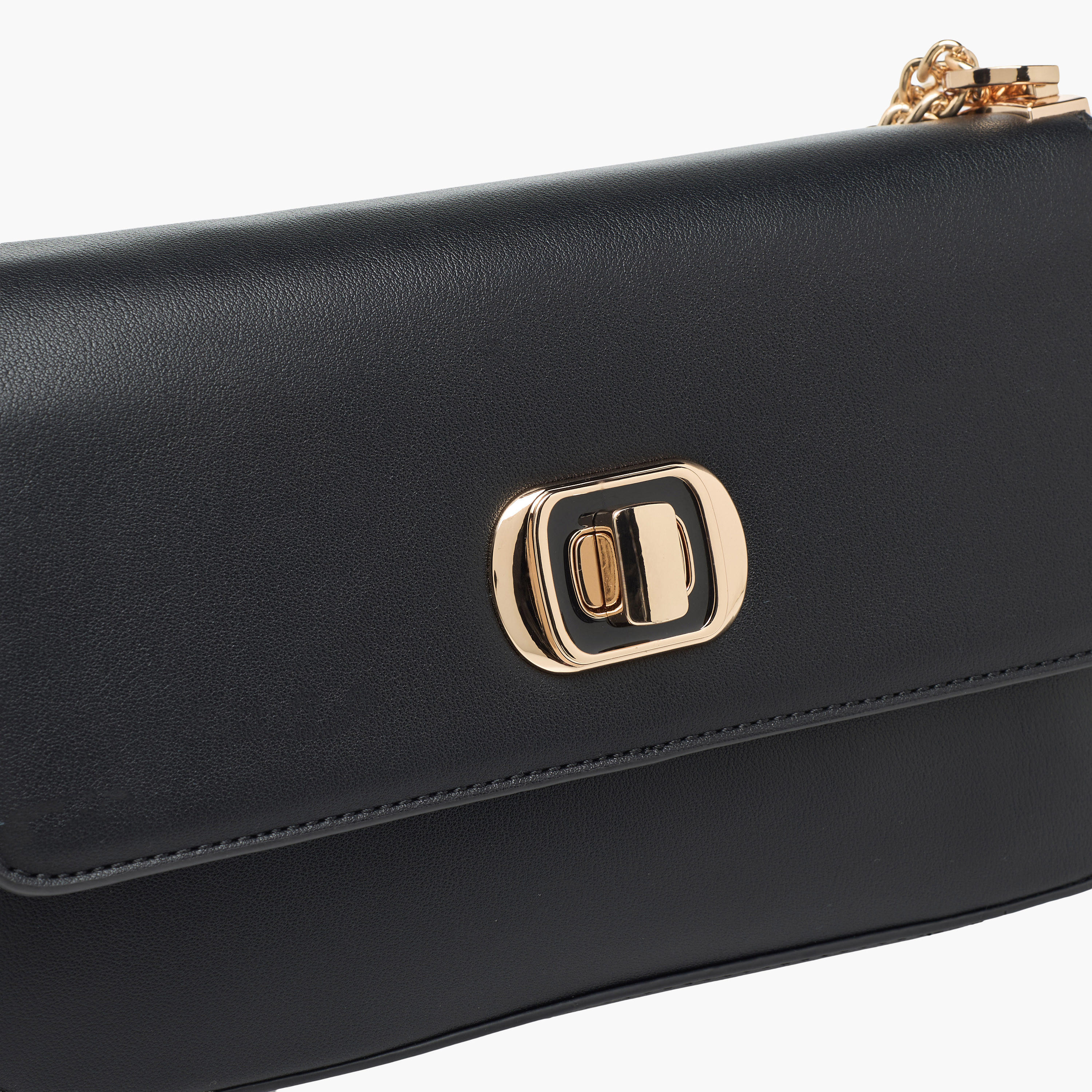 Bessie London Checked Baguette Bag with Detachable Strap-women-bagsandwallets-handbags-image-5