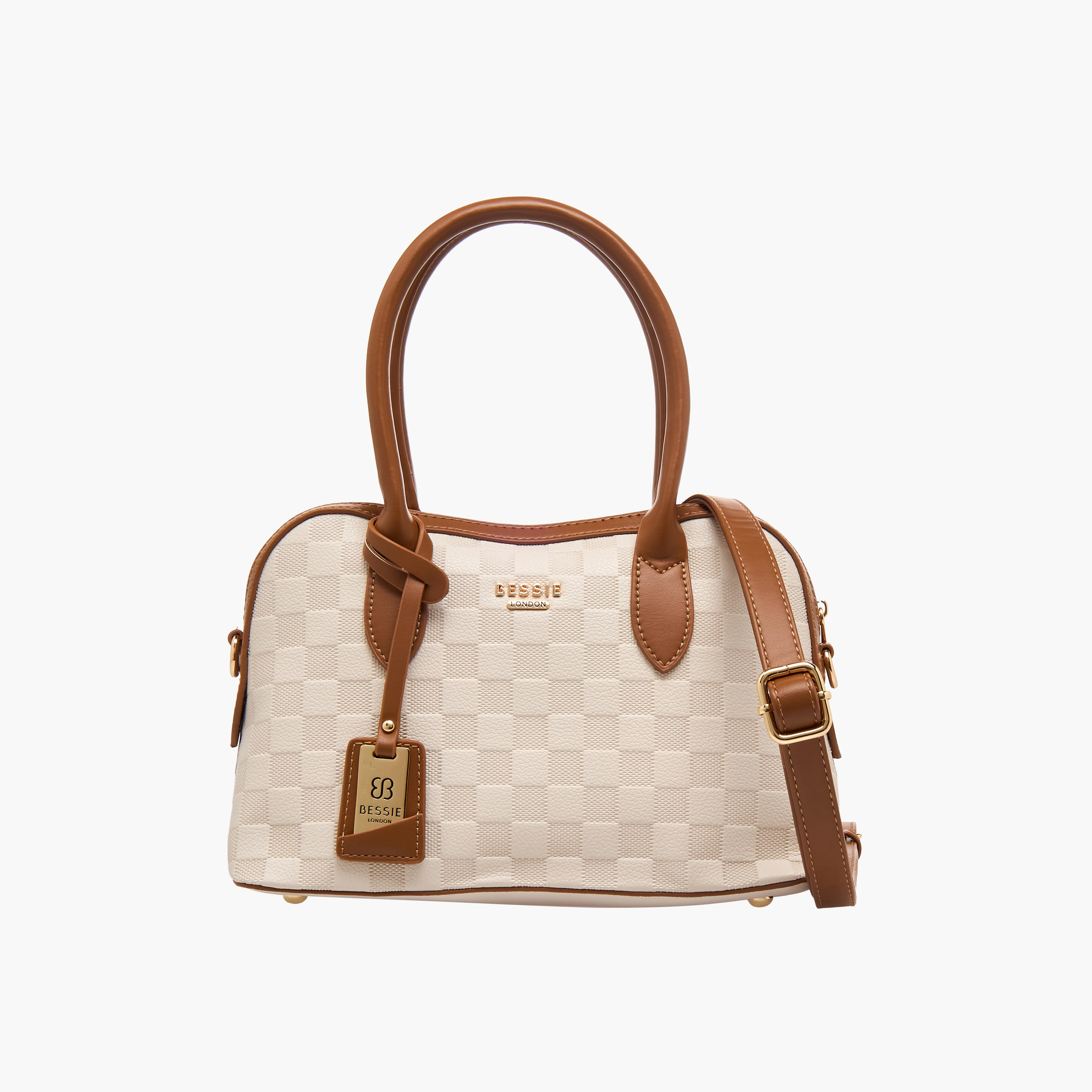 شنطة كروس بودي مربعات بحزتم قابل للفصل من بيسي لندن-women-bagsandwallets-handbags-image-1