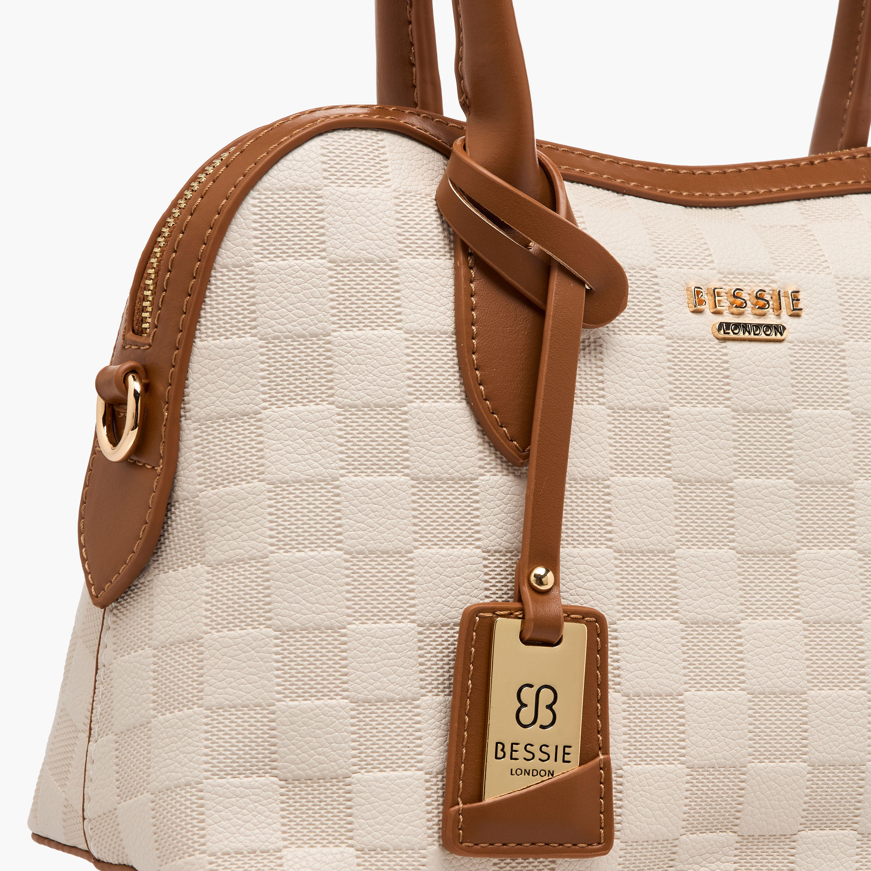 شنطة كروس بودي مربعات بحزتم قابل للفصل من بيسي لندن-women-bagsandwallets-handbags-image-5