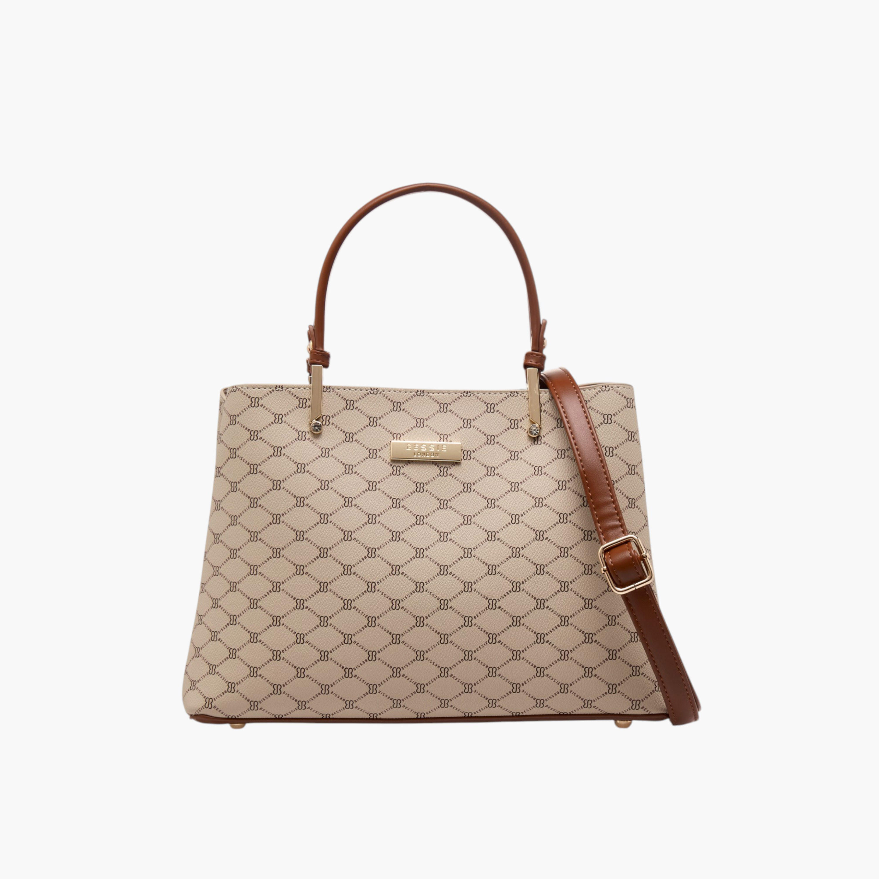 شنطة كروس بودي مربعات بحزتم قابل للفصل من بيسي لندن-women-bagsandwallets-handbags-image-1