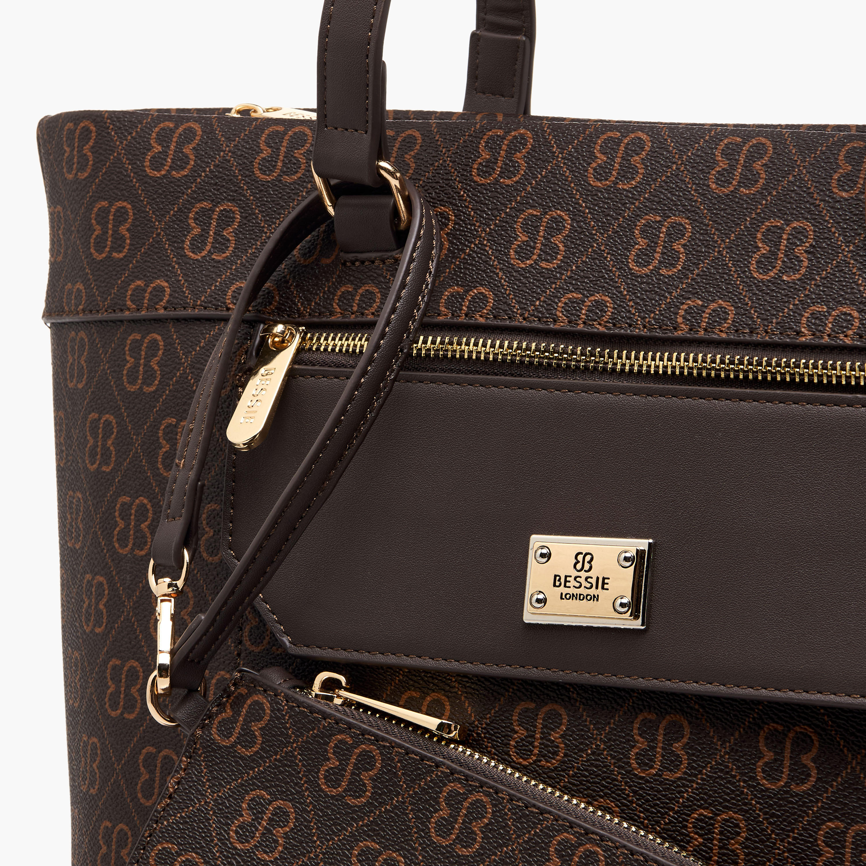 Bessie London Checked Crossbody Bag with Detachable Strap-women-bagsandwallets-handbags-image-5