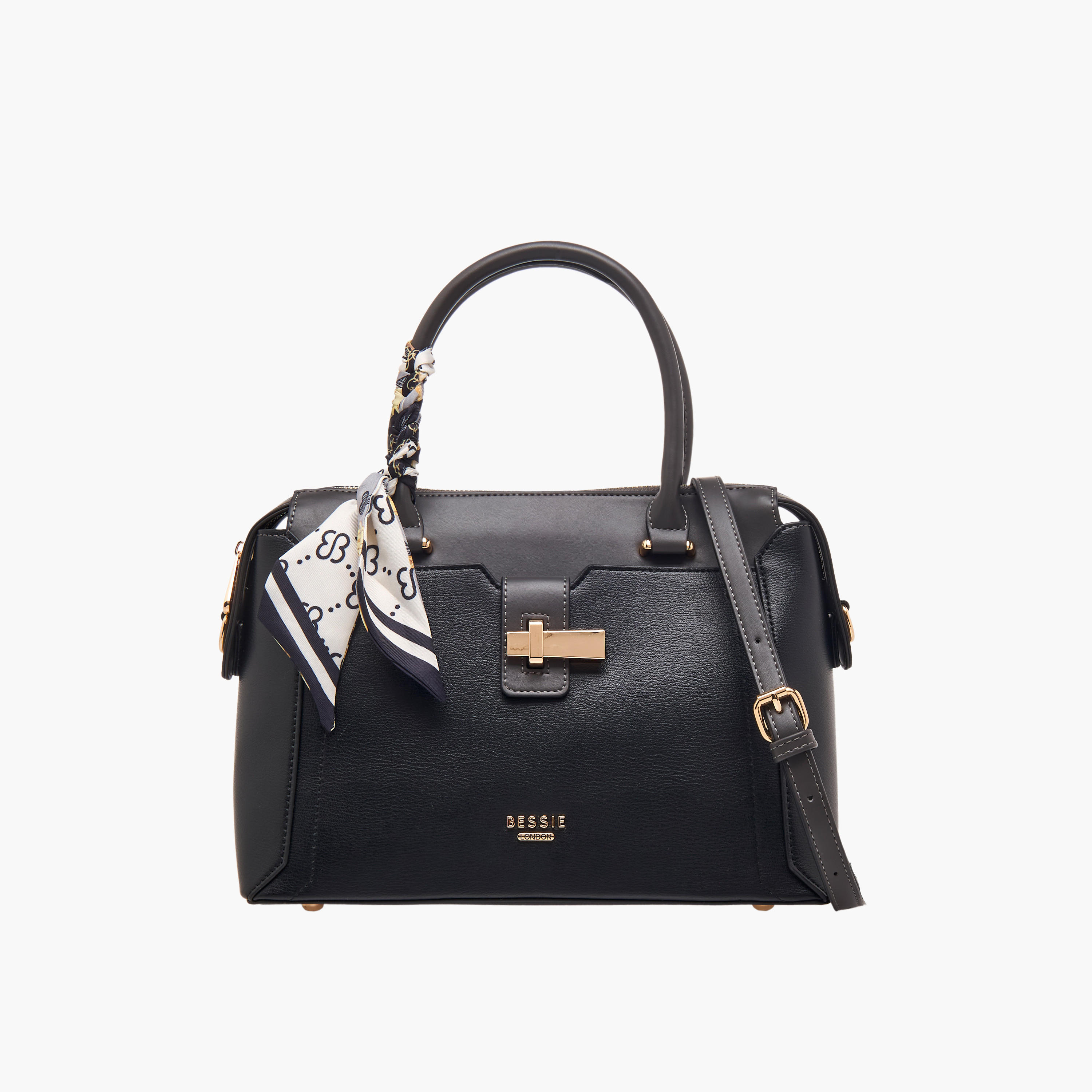 شنطة توتي بزينة وشاح وحزام قابل للفصل من بيسي لندن-women-bagsandwallets-handbags-image-1