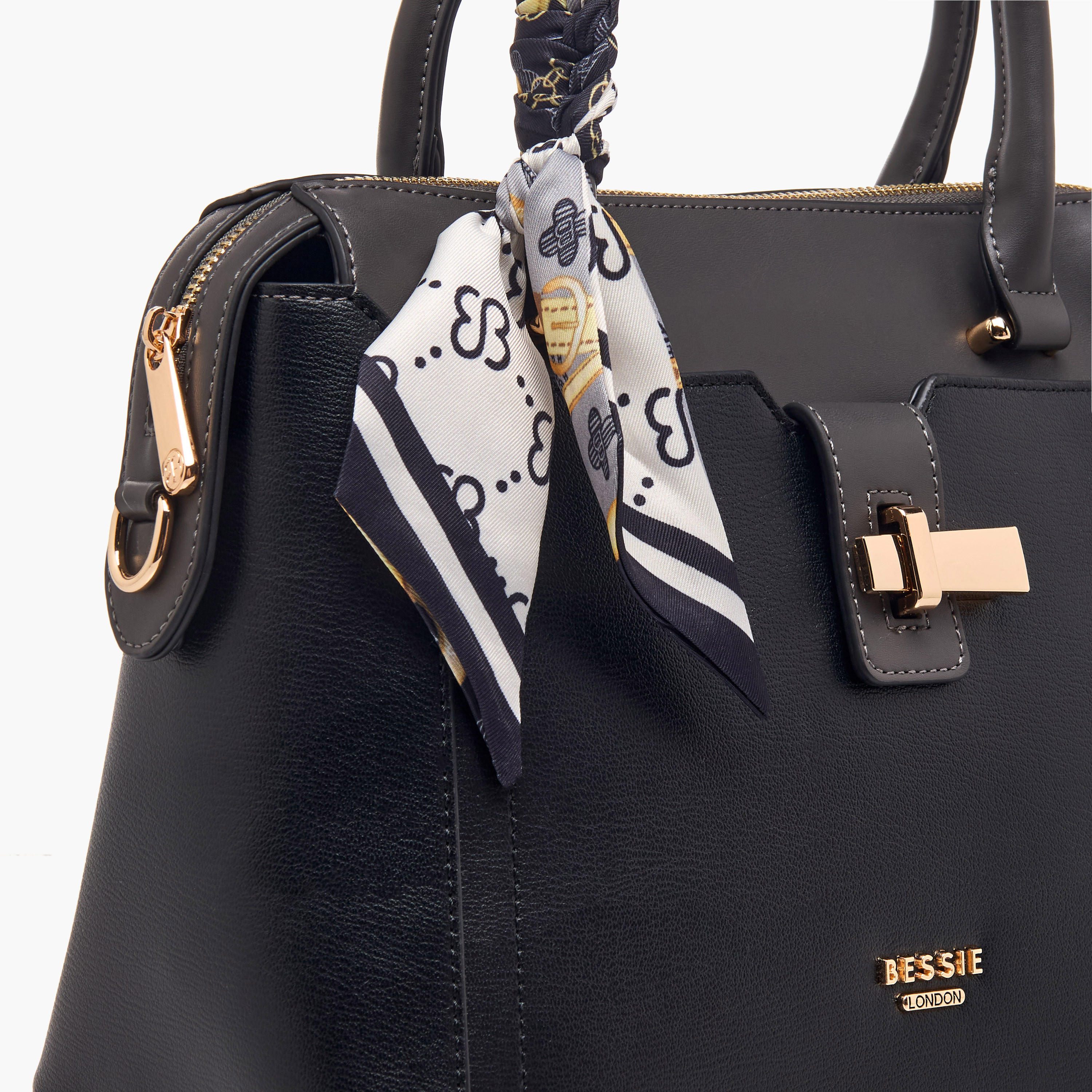 شنطة توتي بزينة وشاح وحزام قابل للفصل من بيسي لندن-women-bagsandwallets-handbags-image-5