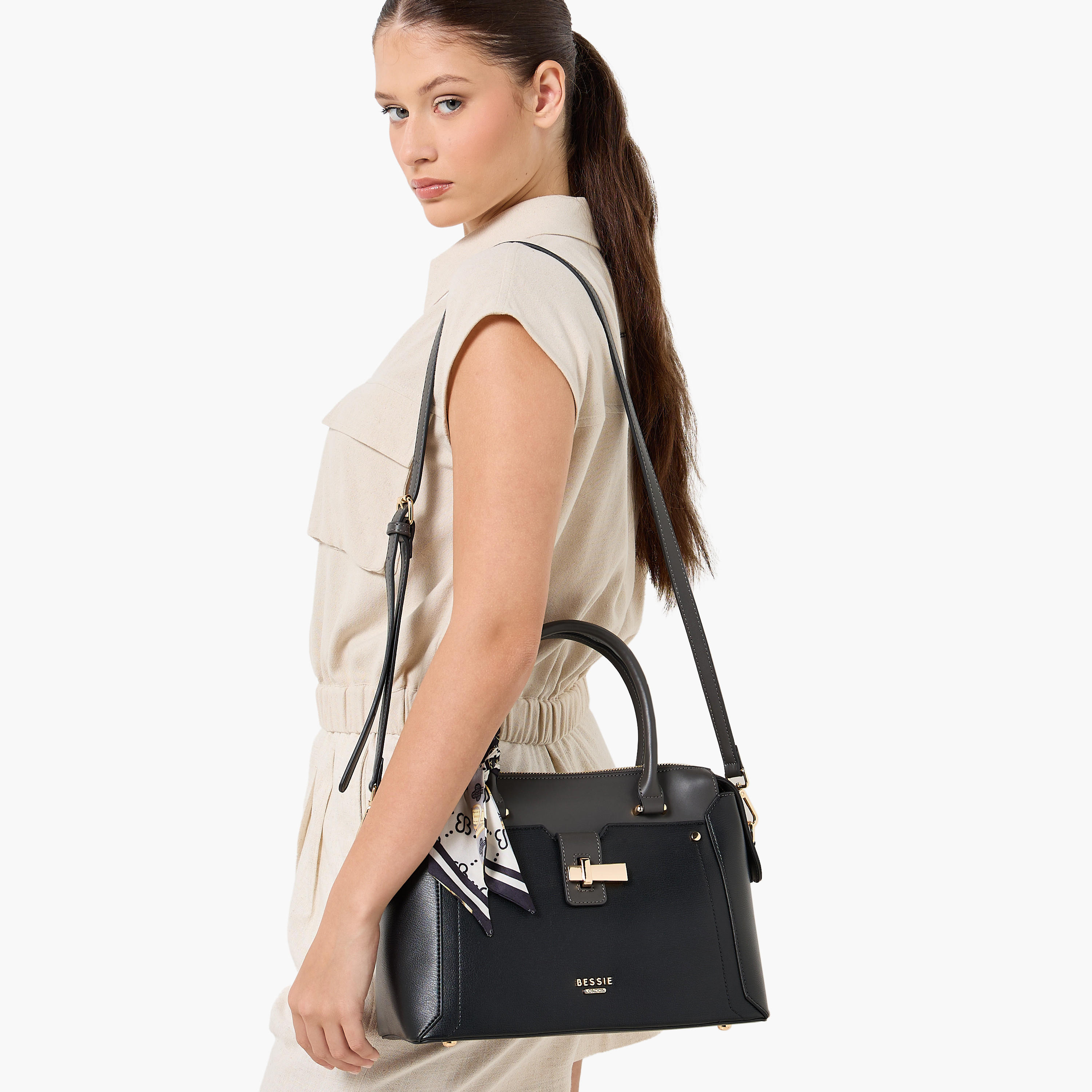 شنطة توتي بزينة وشاح وحزام قابل للفصل من بيسي لندن-women-bagsandwallets-handbags-image-7