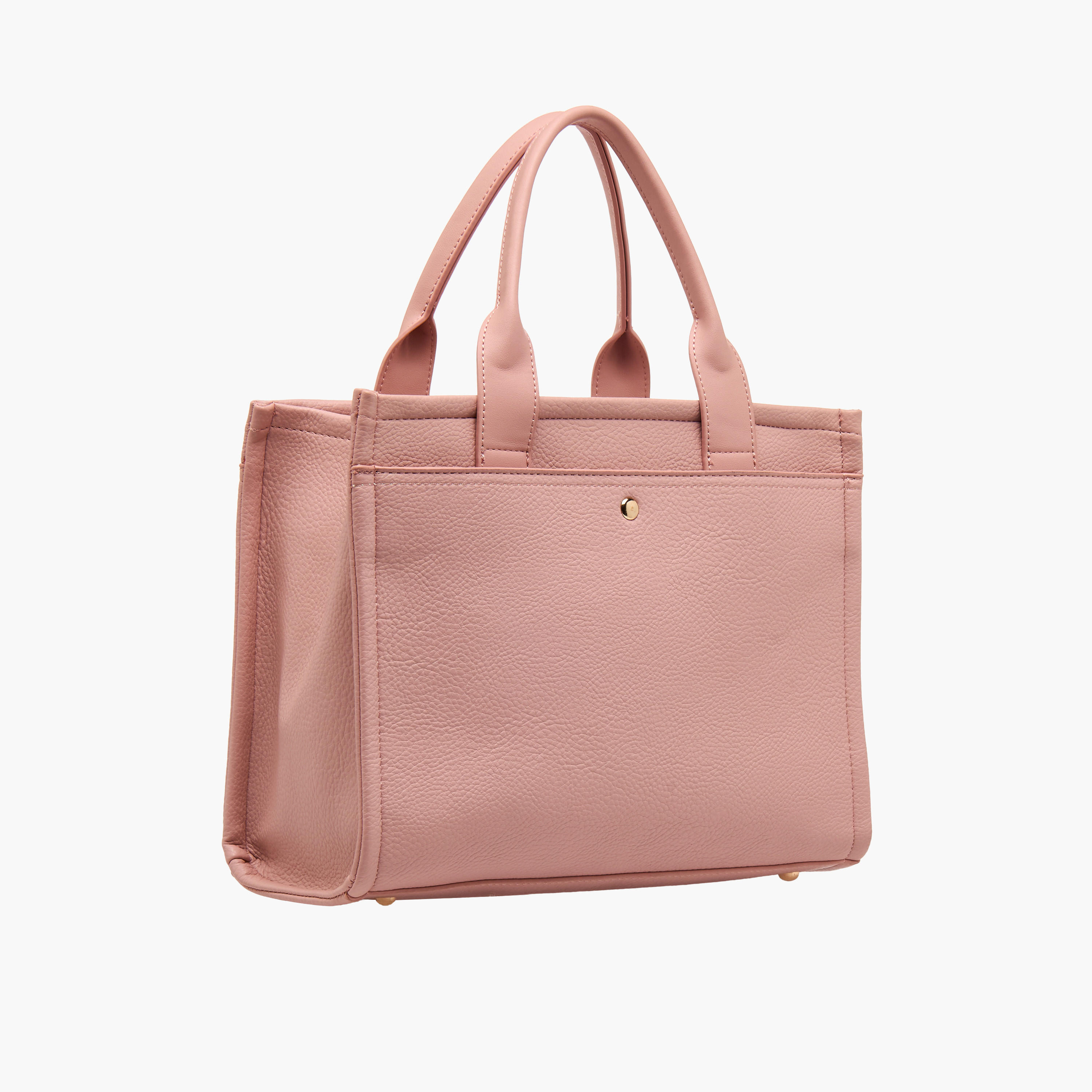 Bessie London Monogram Embossed Tote Bag with Detachable Strap-women-bagsandwallets-handbags-image-4