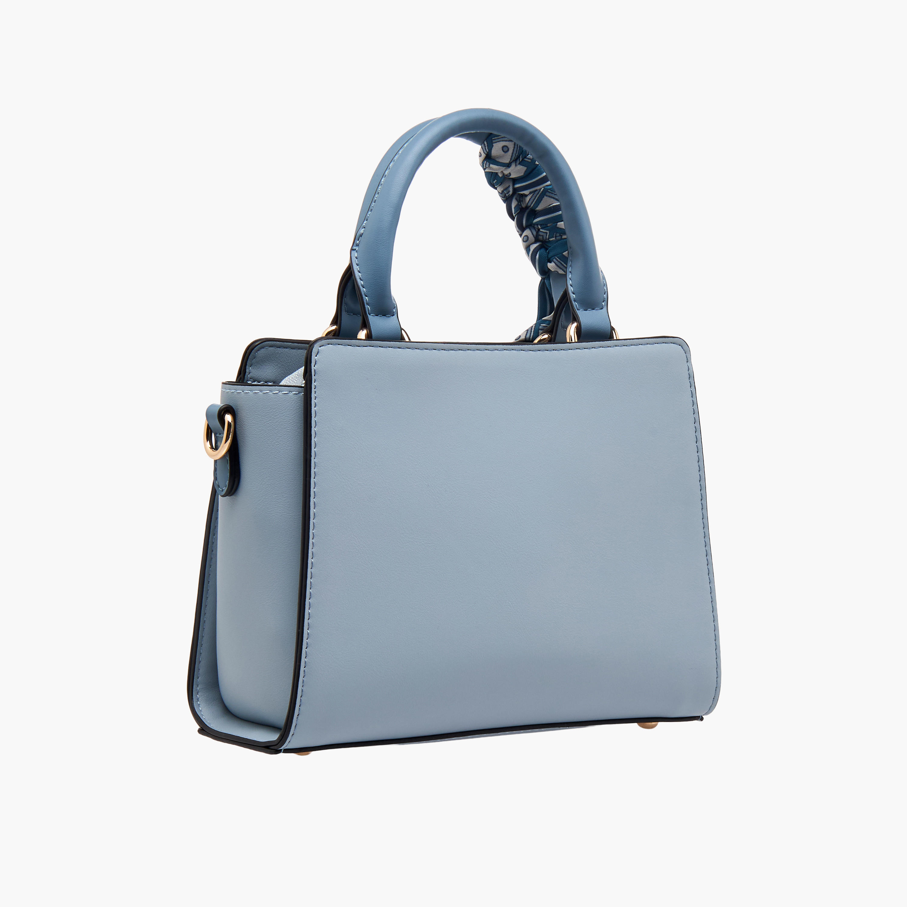 Bessie London Scarf Accent Crossbody Bag with Detachable Strap-women-bagsandwallets-handbags-image-4