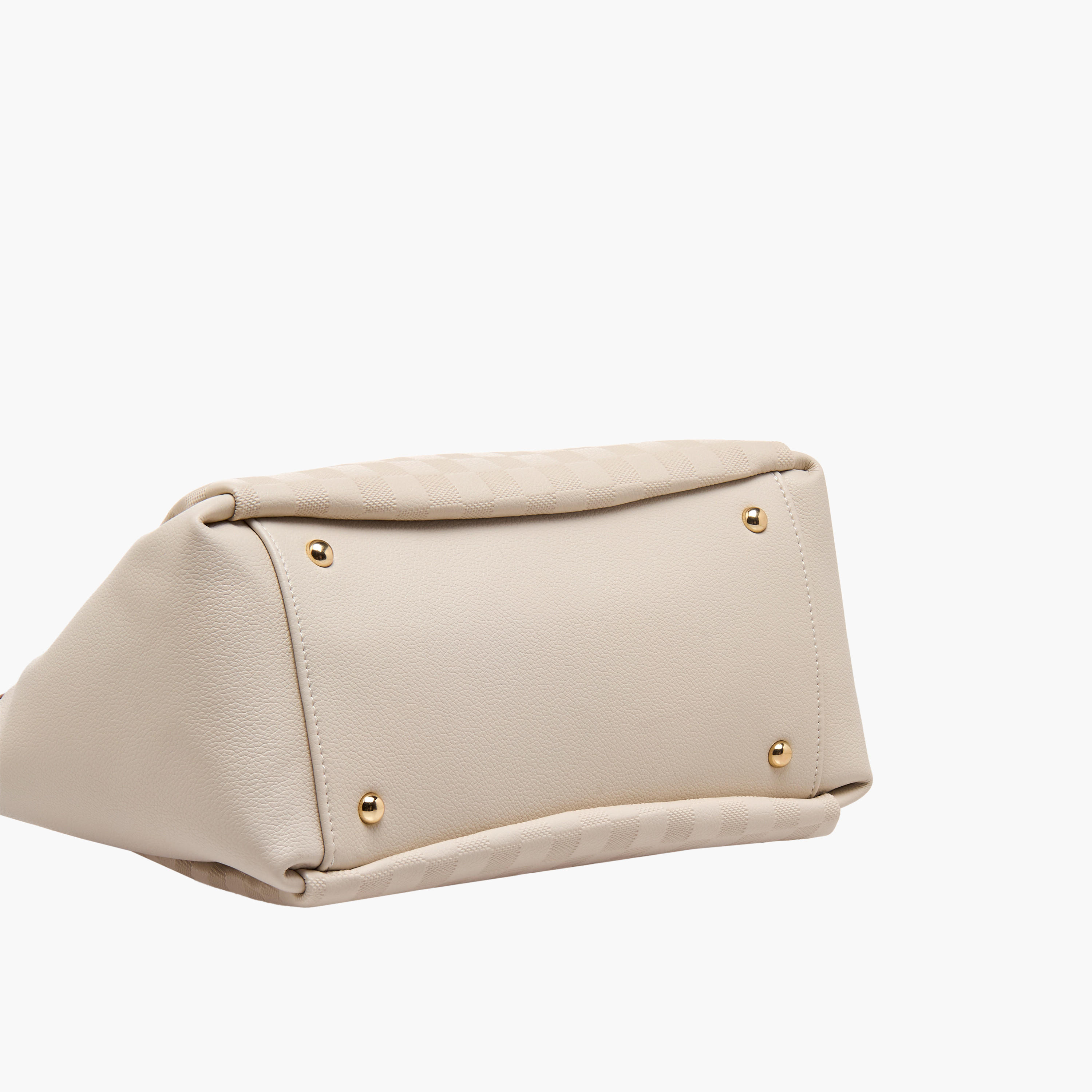 Bessie London Checked Tote Bag with Detachable Strap-women-bagsandwallets-handbags-image-7