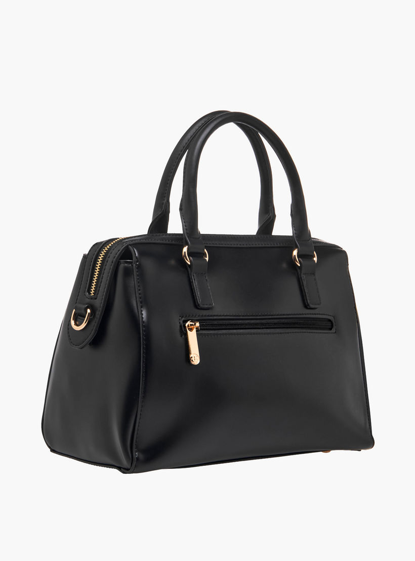 Bessie London Scarf Detail Tote Bag with Detachable Strap-women-bagsandwallets-handbags-image-4