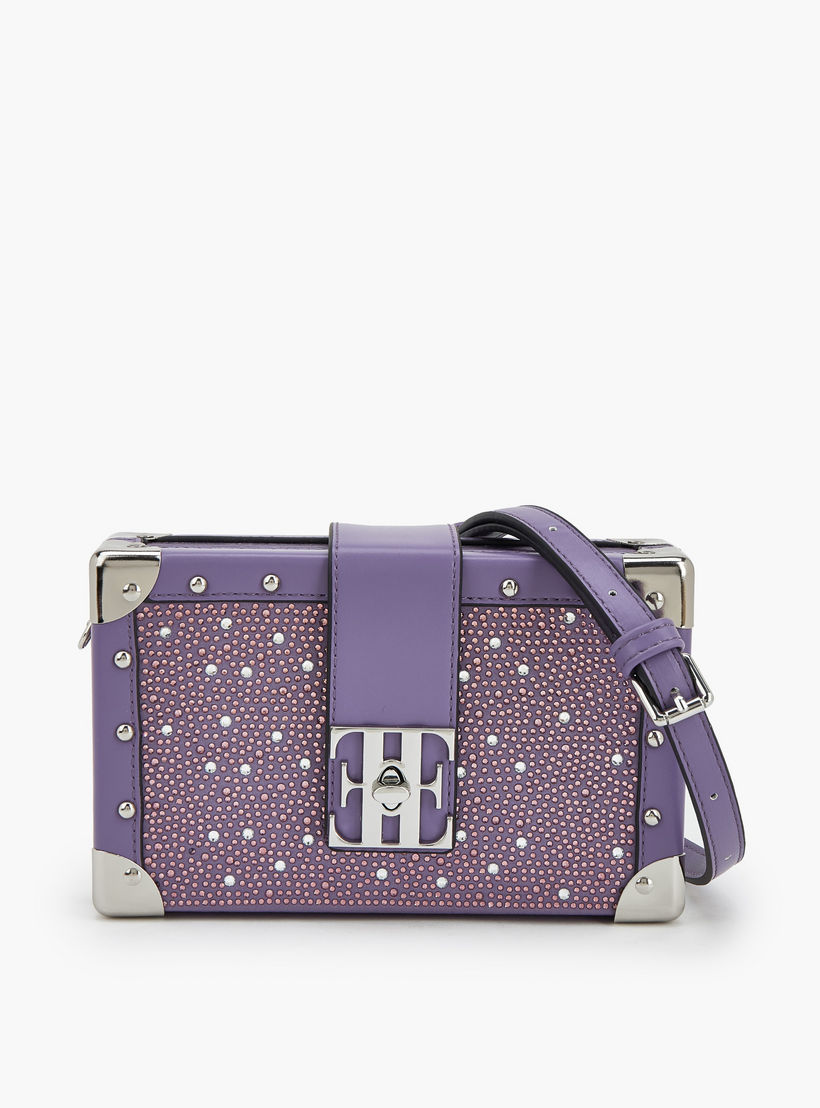 Elle Embellished Crossbody Bag with Twist Clasp-women-bagsandwallets-handbags-image-1