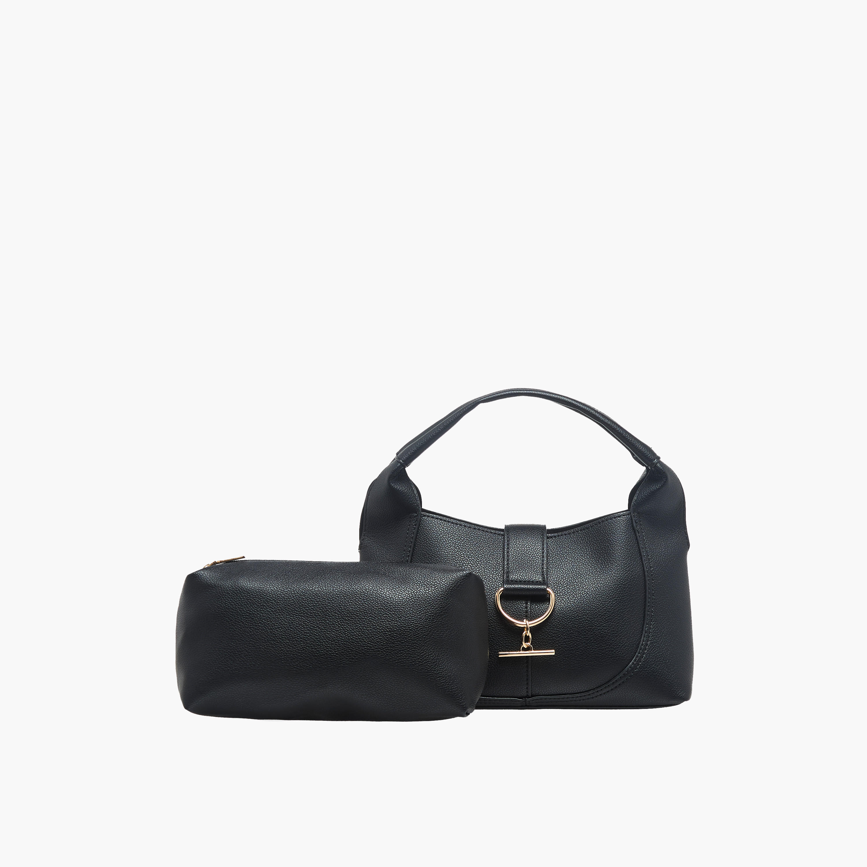 Sasha Tom Textured Hobo Bag with Pouch-women-bagsandwallets-handbags-image-1