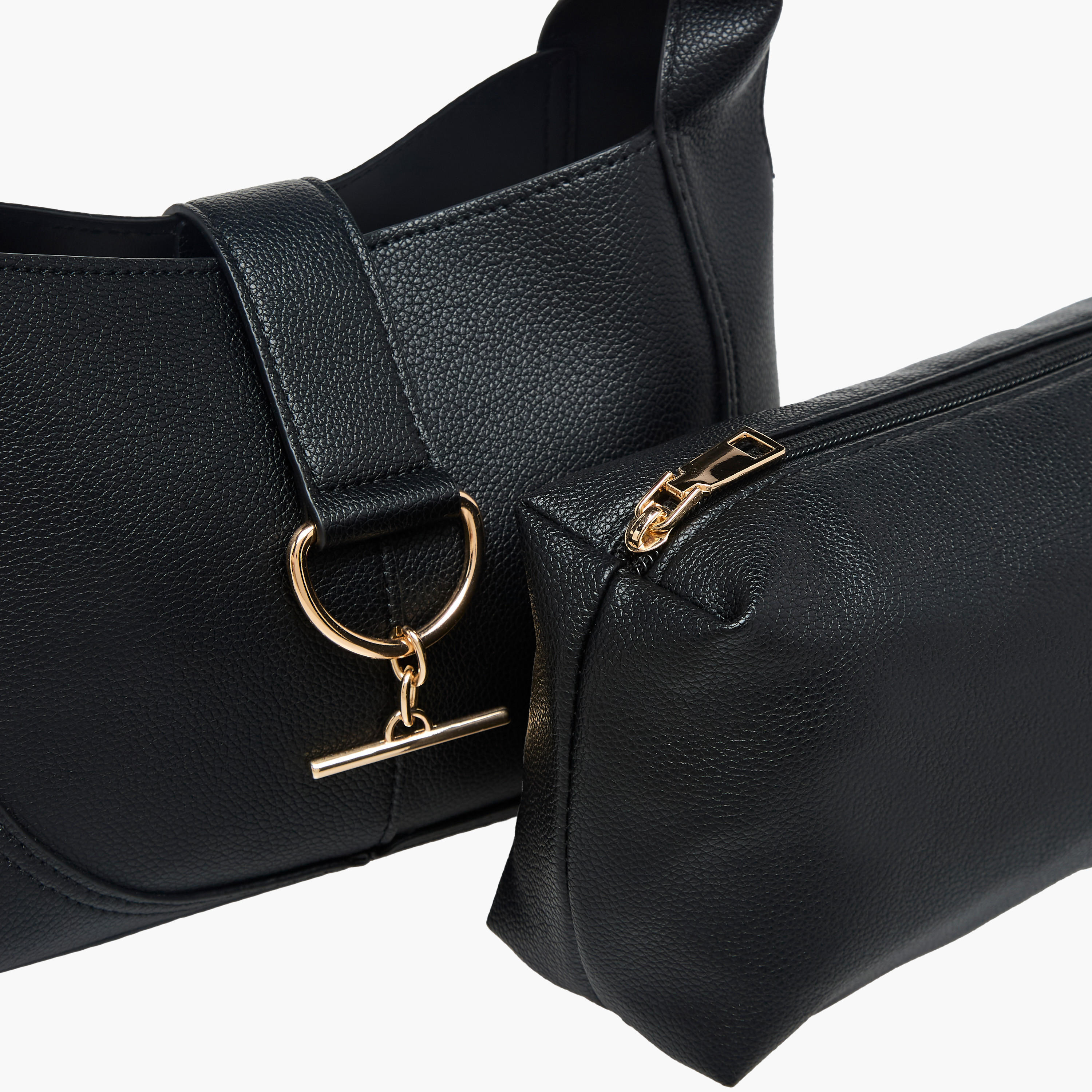 Sasha Tom Textured Hobo Bag with Pouch-women-bagsandwallets-handbags-image-6