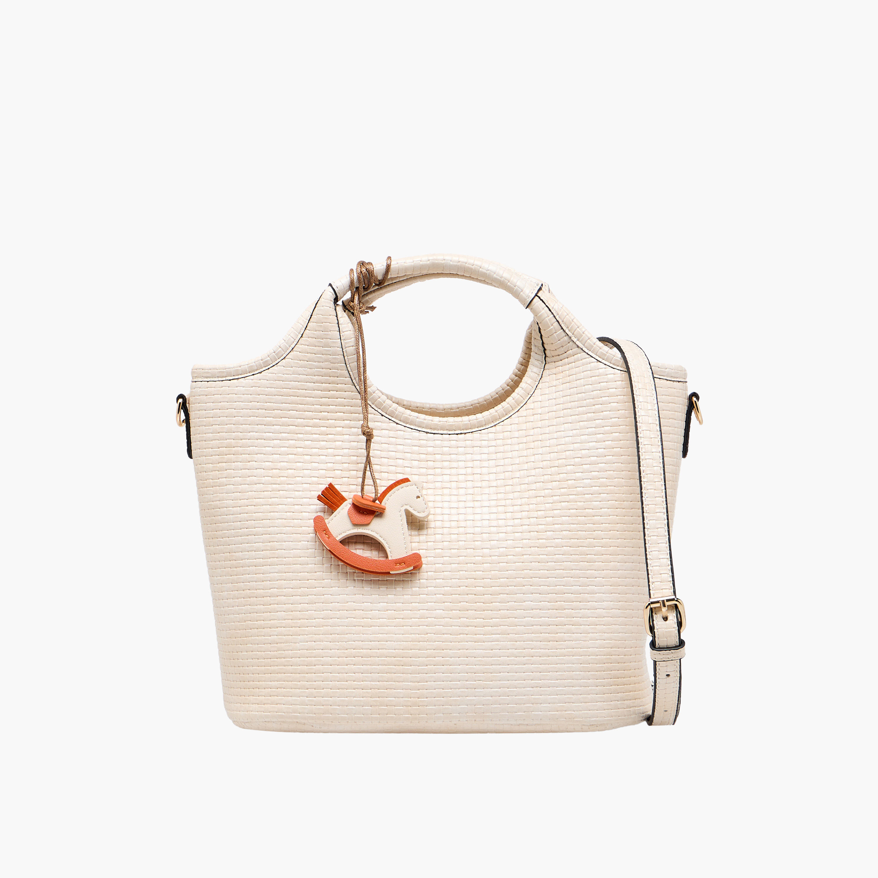 شنطة هوبو بارزة الملمس مع دلاية حصان هزاز من ساشا توم-women-bagsandwallets-handbags-image-1