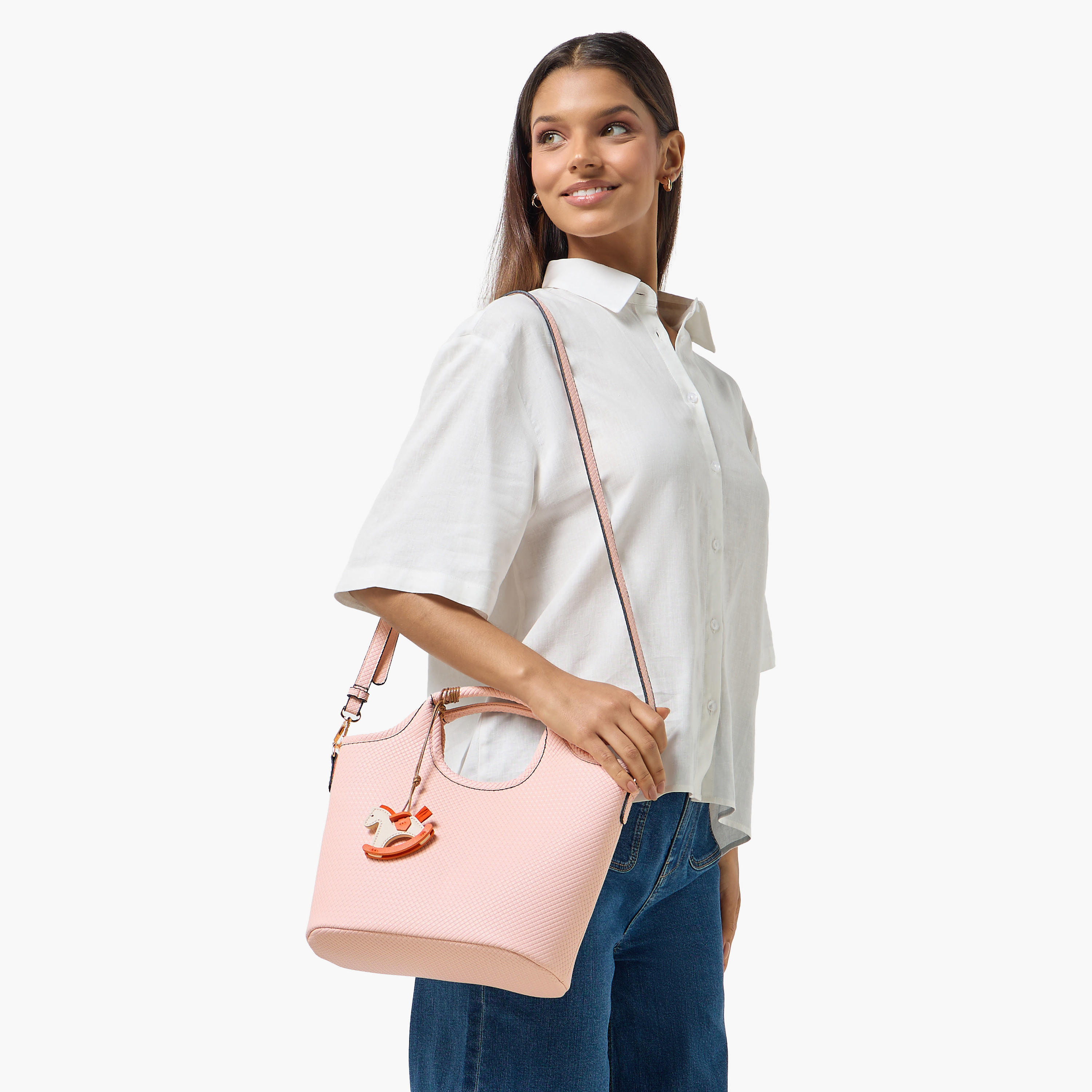 Sasha Tom Textured Hobo Bag with Rocking Horse Charm-women-bagsandwallets-handbags-image-2
