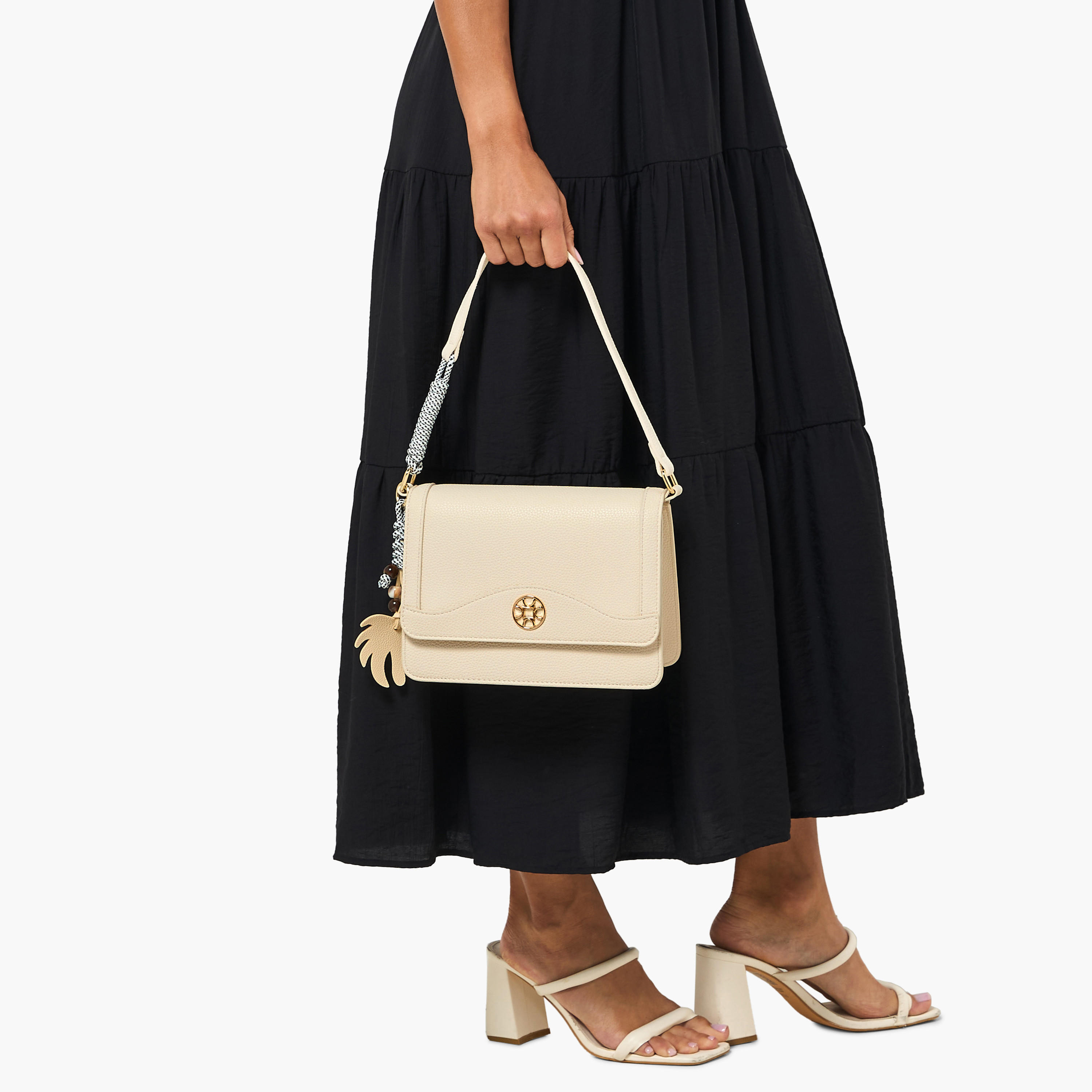 Sasha Kod Charm Detail Crossbody Bag with Detachable Strap-women-bagsandwallets-handbags-image-8