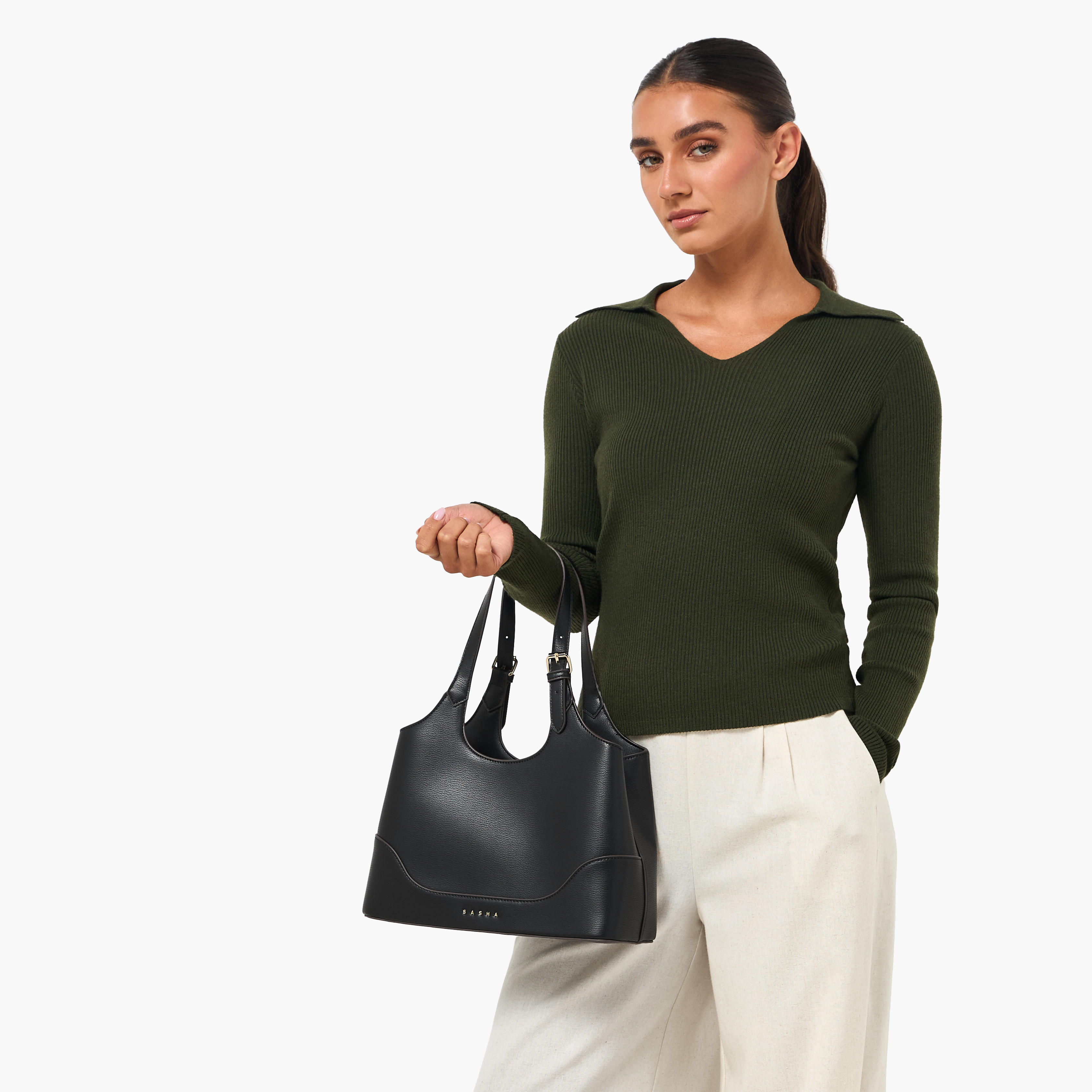 Sasha Kod Solid Hobo Bag with Dual Handles-women-bagsandwallets-handbags-image-2