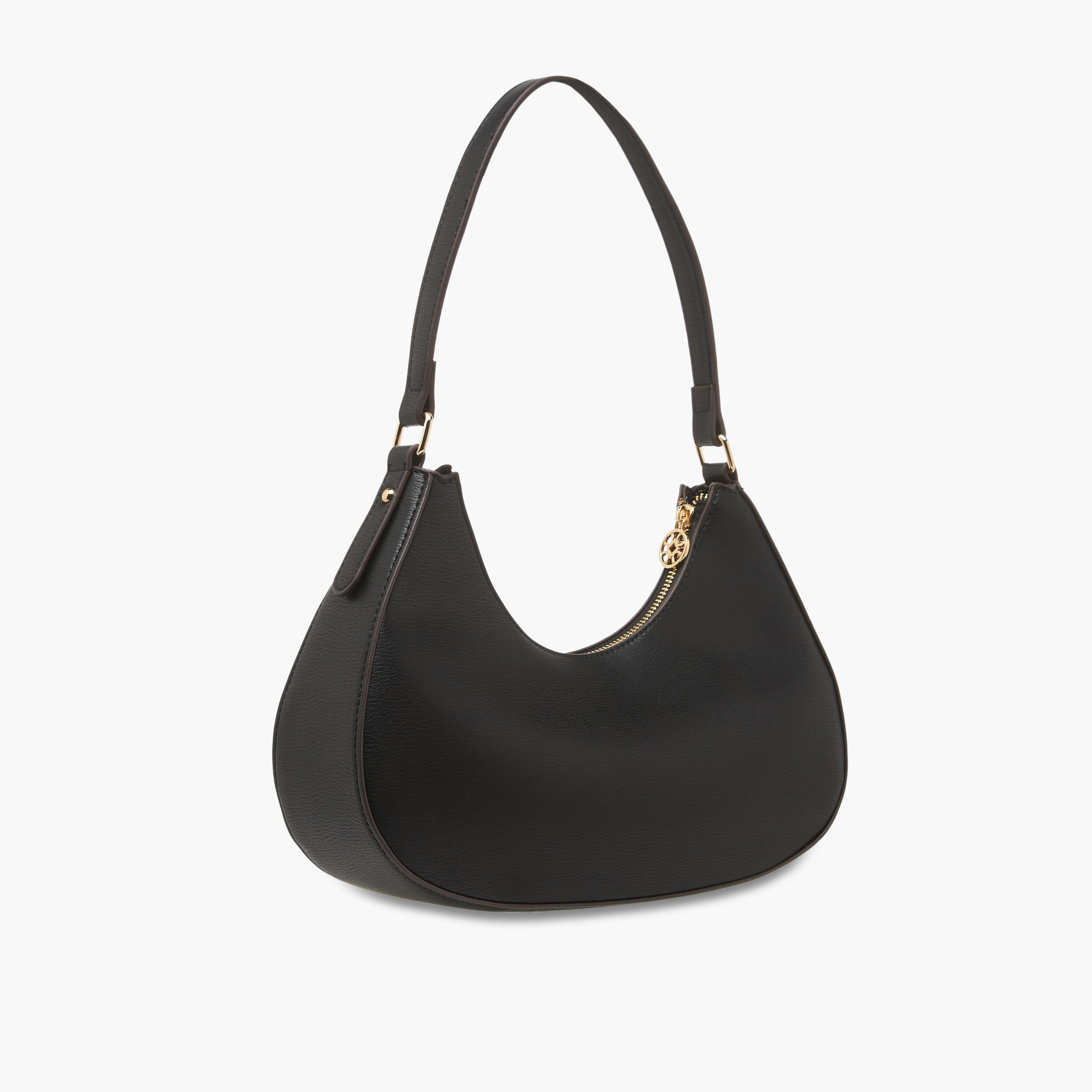 Sasha Kod Solid Baguette Bag with Zip Closure-women-bagsandwallets-handbags-image-4