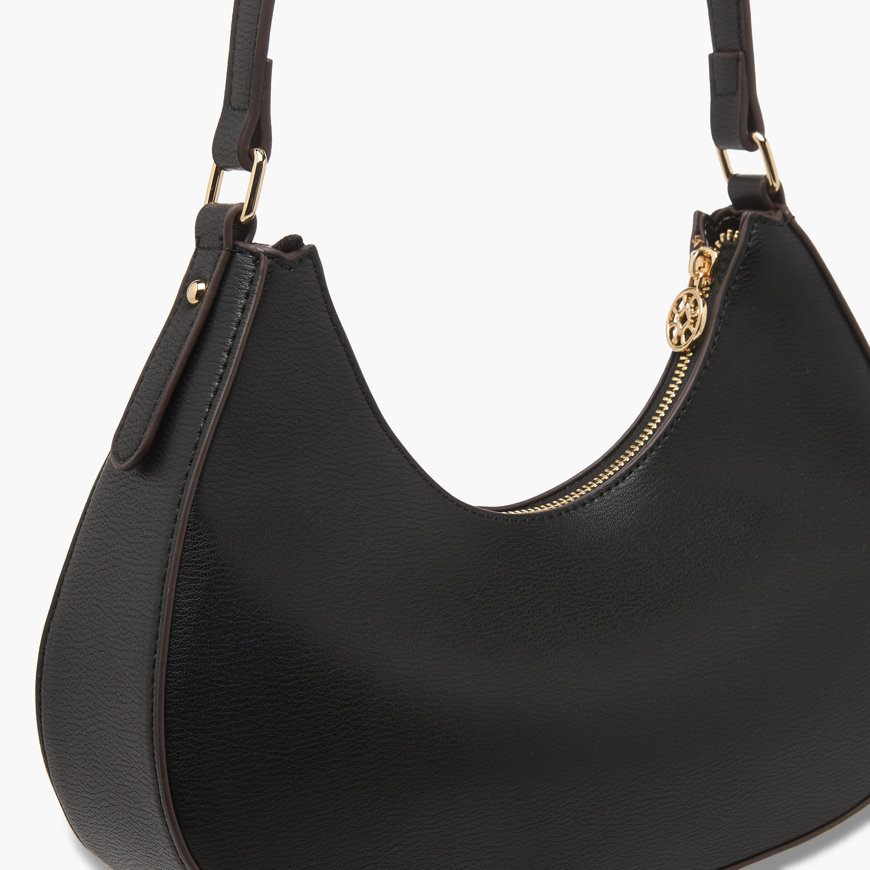 Sasha Kod Solid Baguette Bag with Zip Closure-women-bagsandwallets-handbags-image-6