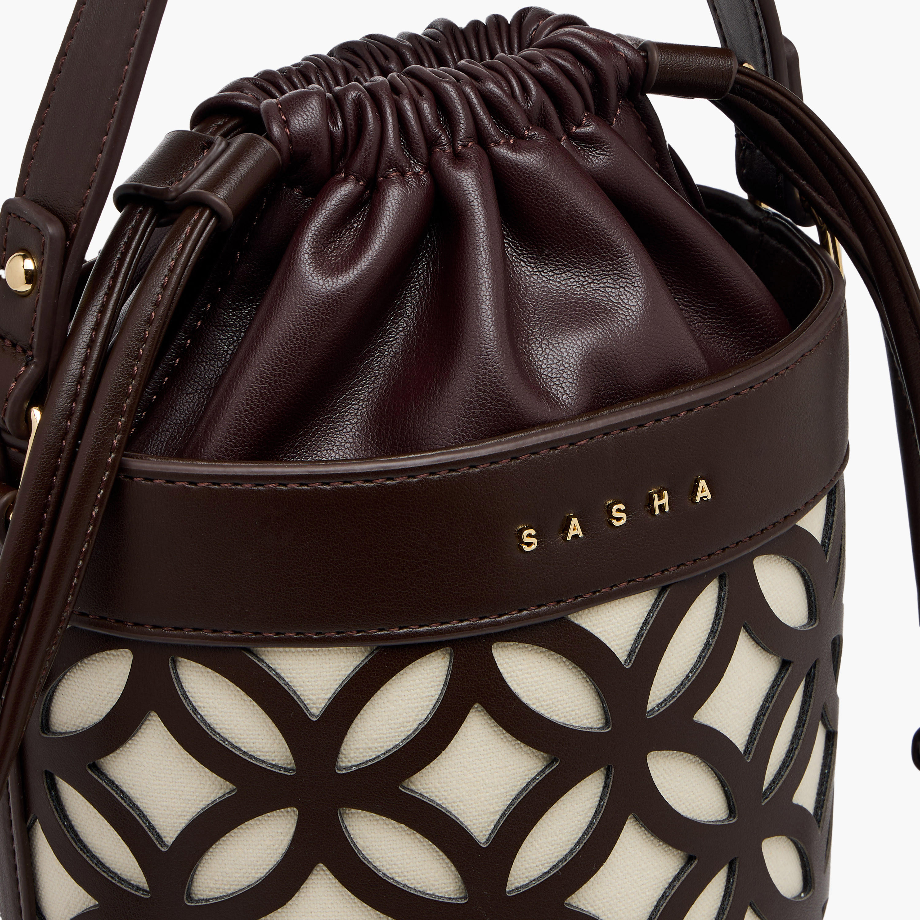 Sasha Kod Cutowork Detail Bucket Bag with Drawstring Closure-women-bagsandwallets-handbags-image-5