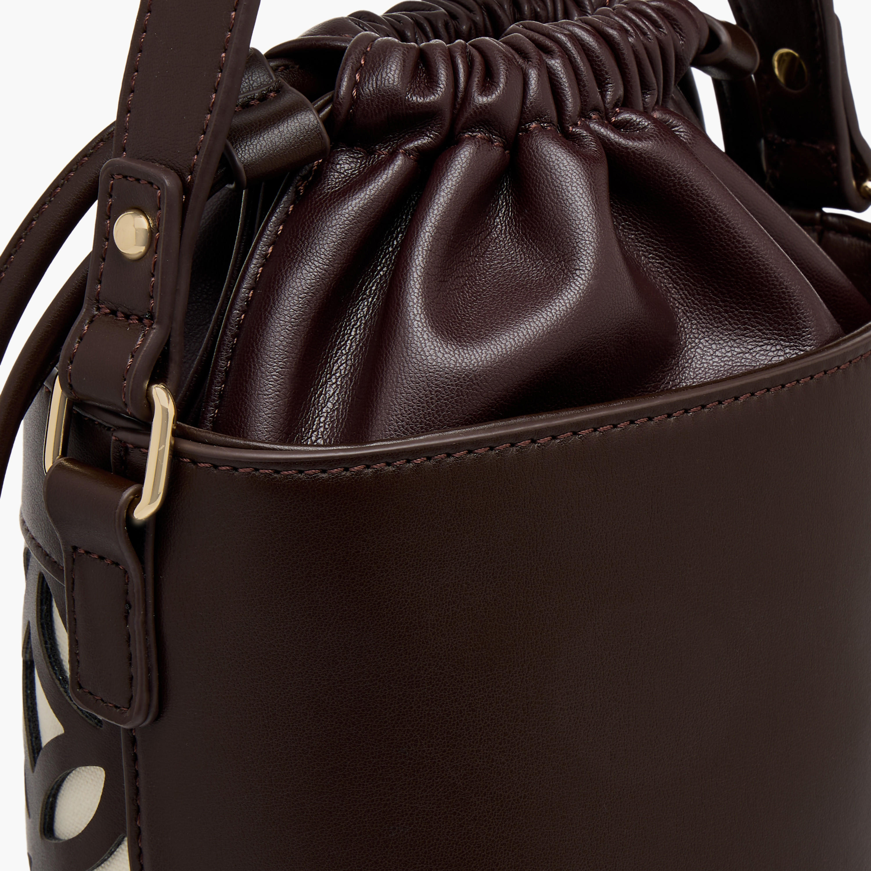 Sasha Kod Cutowork Detail Bucket Bag with Drawstring Closure-women-bagsandwallets-handbags-image-6