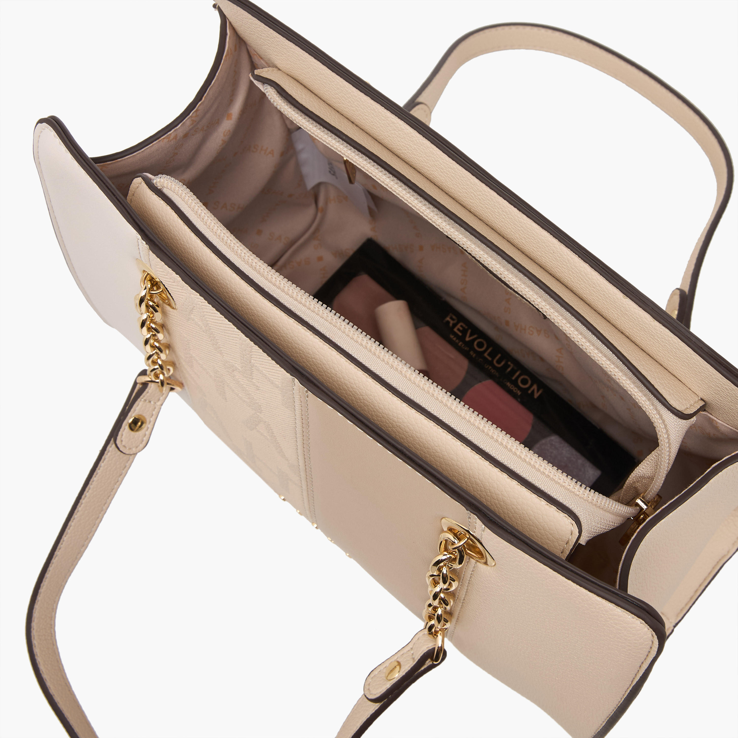 طقم شنطة توتي بارزة الملمس بسحاب إغلاق قطعتين كود من ساشا-women-bagsandwallets-handbags-image-8