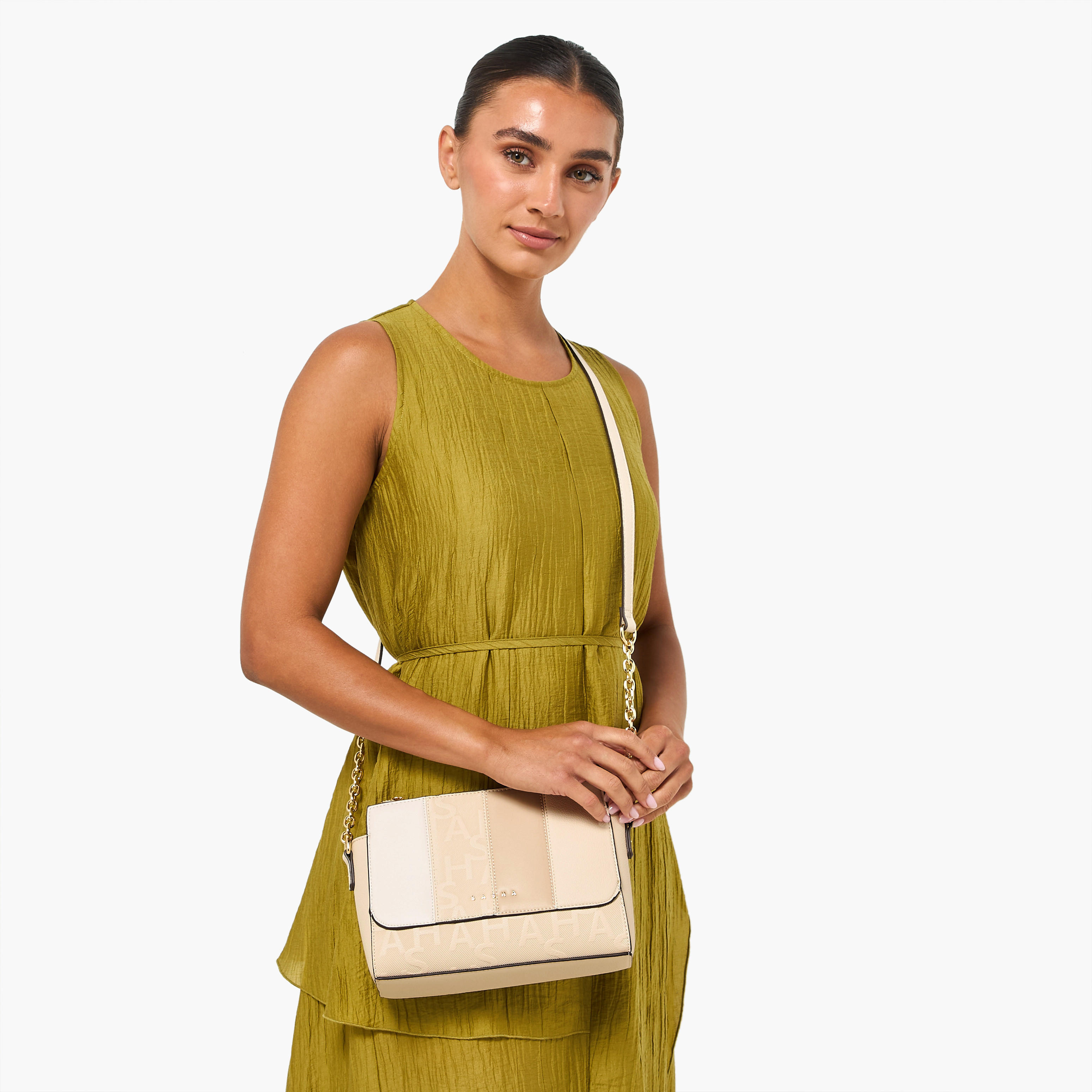 Sasha Kod Textured Crossbody Bag Set with Chain Strap-women-bagsandwallets-handbags-image-2