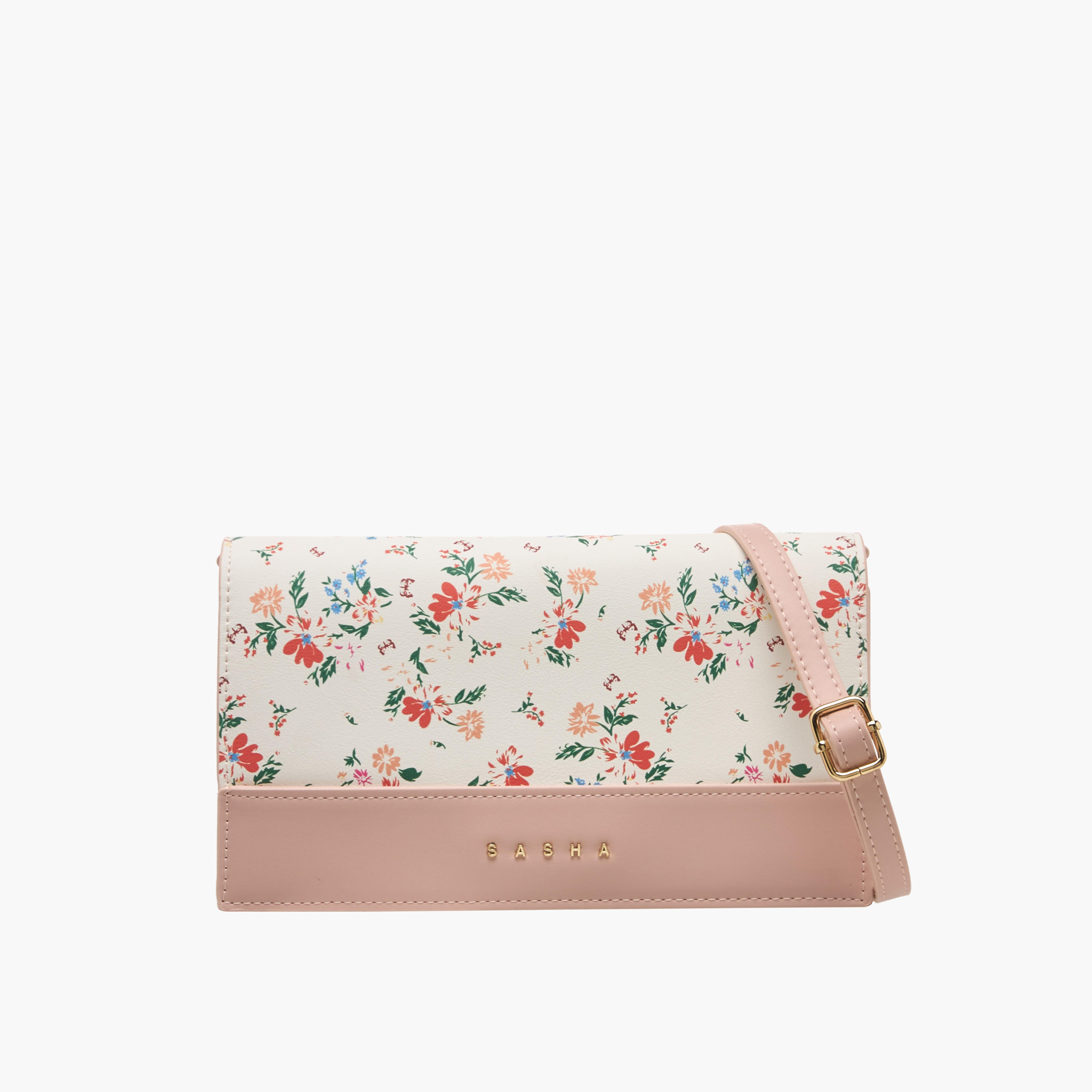 Sasha Kod Floral Print Crossbody Bag with Magnetic Closure-women-bagsandwallets-handbags-image-1