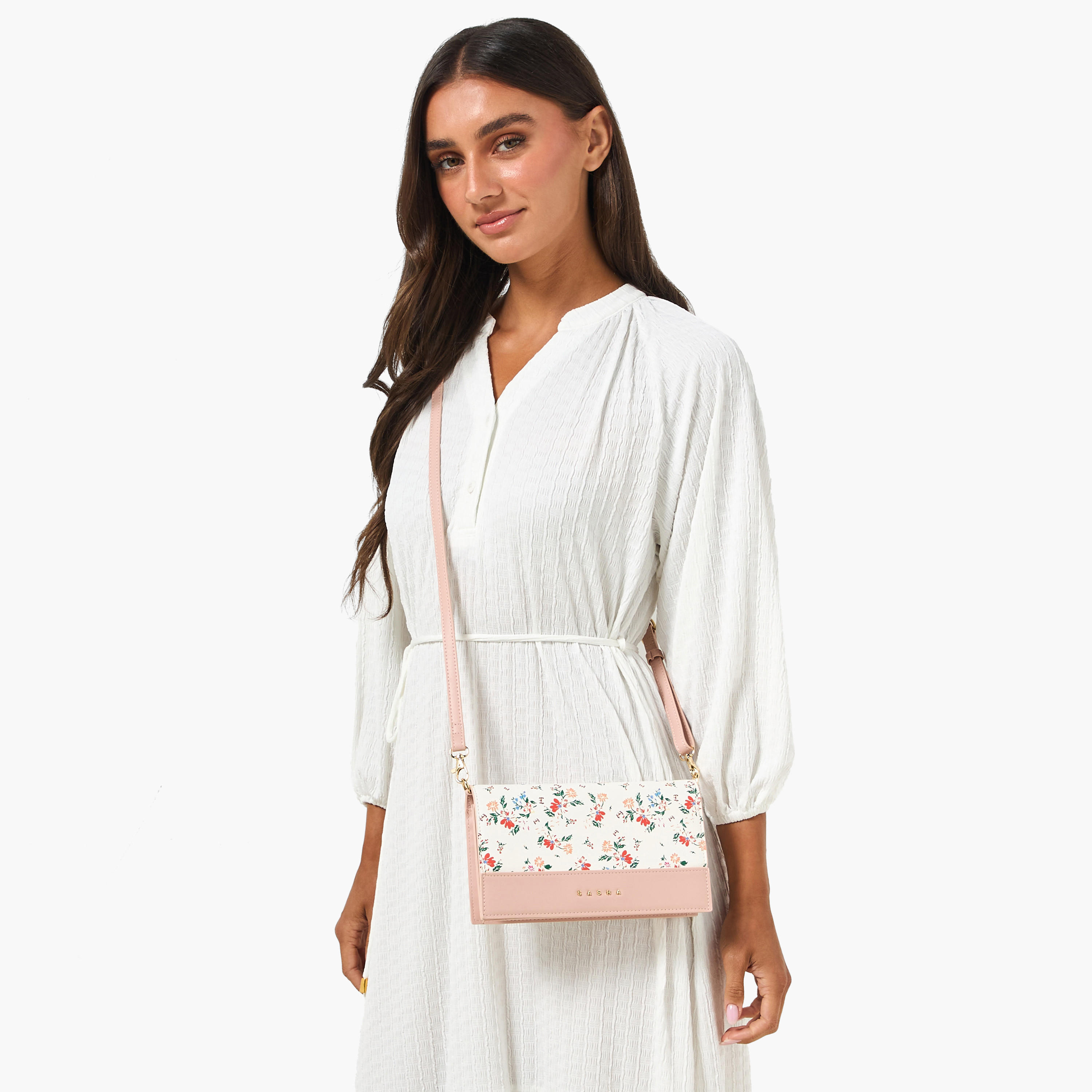 Sasha Kod Floral Print Crossbody Bag with Magnetic Closure-women-bagsandwallets-handbags-image-2