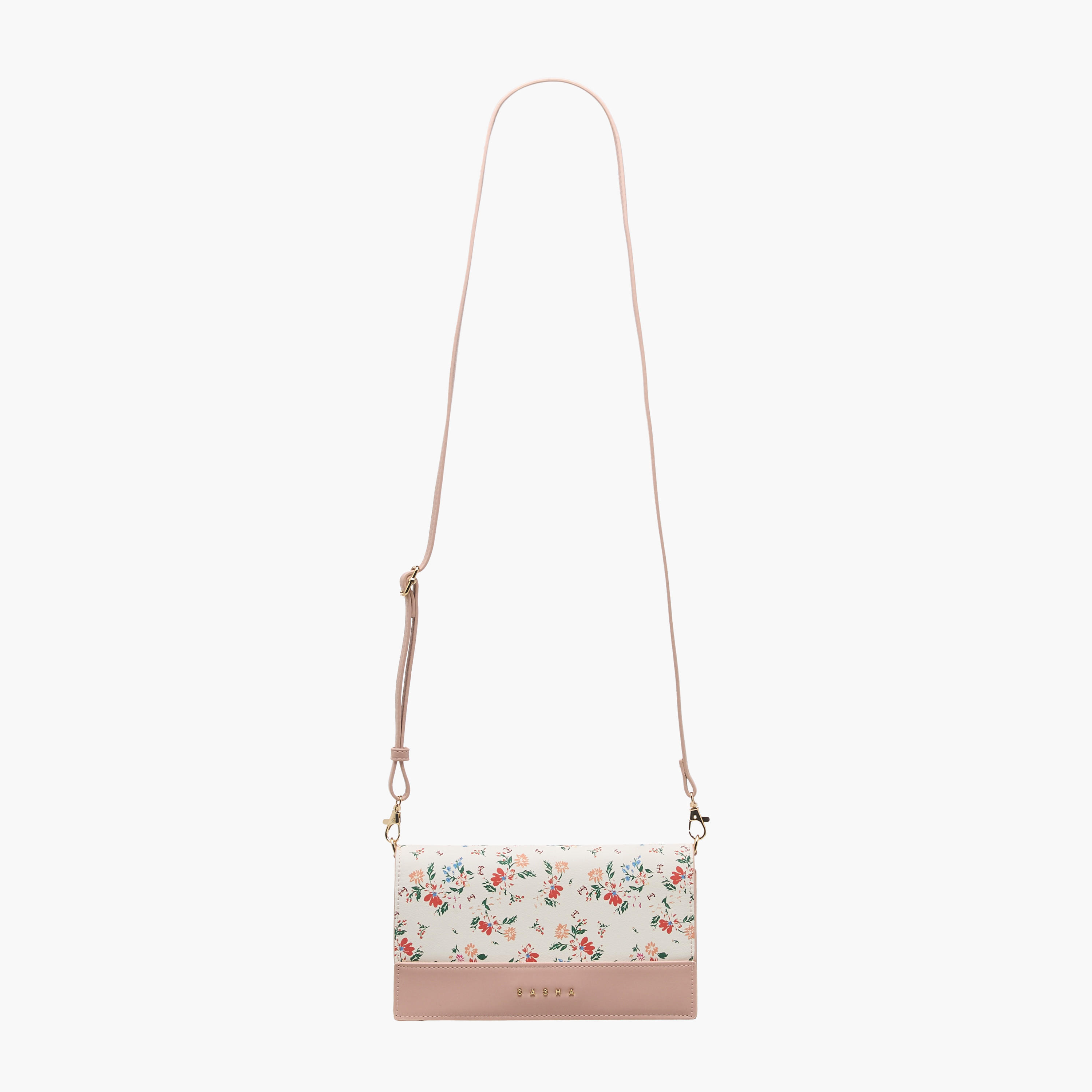 Sasha Kod Floral Print Crossbody Bag with Magnetic Closure-women-bagsandwallets-handbags-image-3