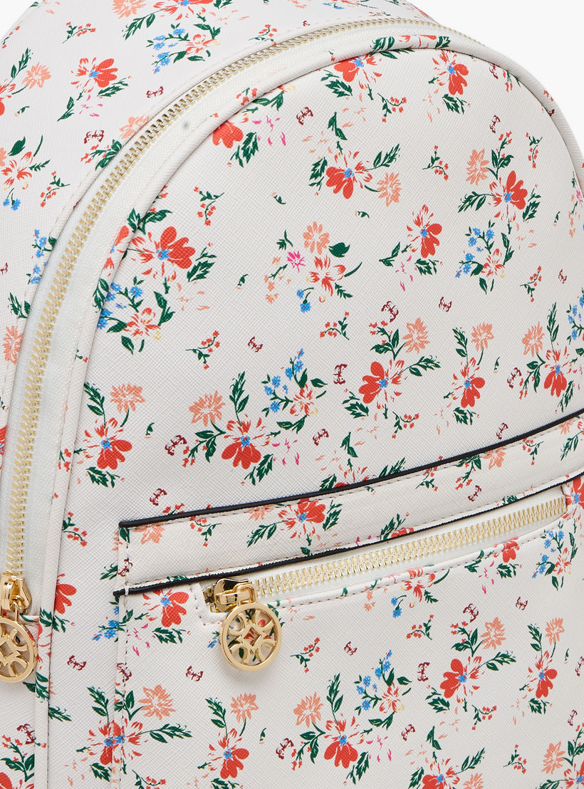 شنطة ظهر بطبعة زهور مع أحزمة كتف قابلة للتعديل من ساشا-women-bagsandwallets-backpacks-image-5