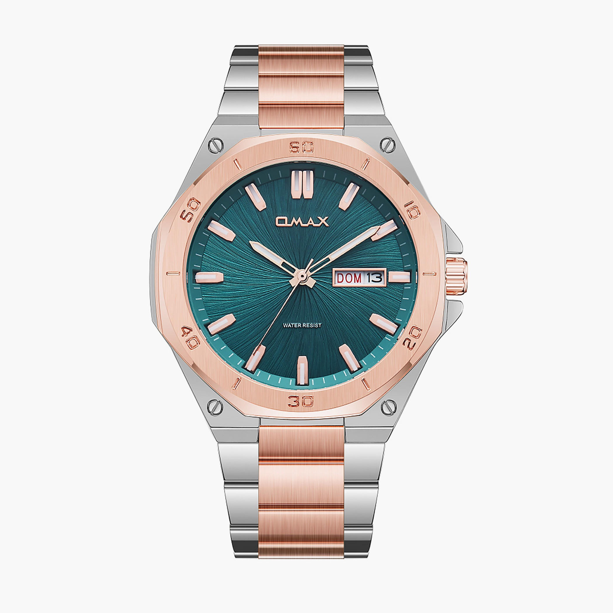 أوماكس ساعة رجالية من الستانلس ستيل بلونين-men-watchesandjewellery-watches-image-1