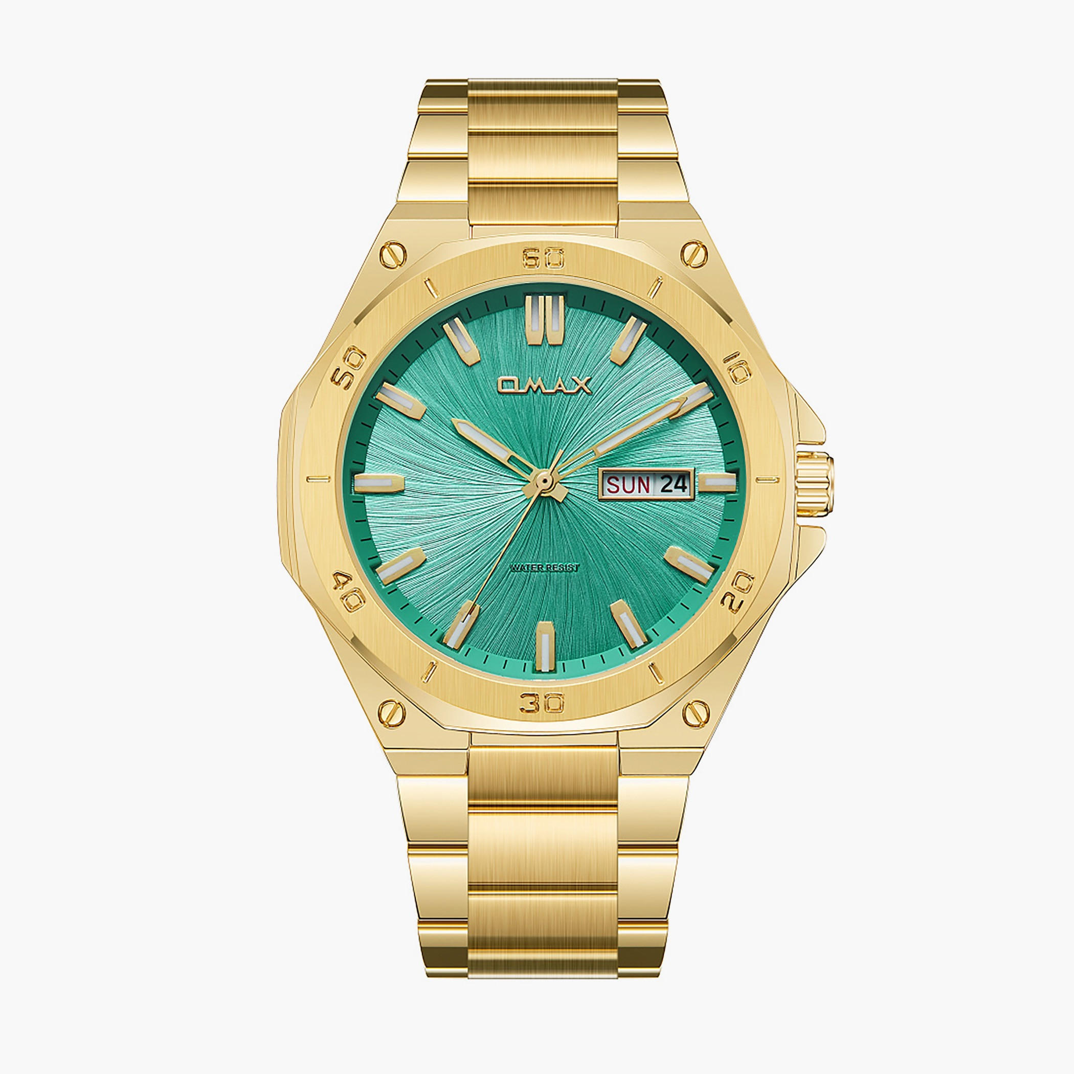 أوماكس ساعة رجالية ذهبية من الستانلس ستيل-men-watchesandjewellery-watches-image-1
