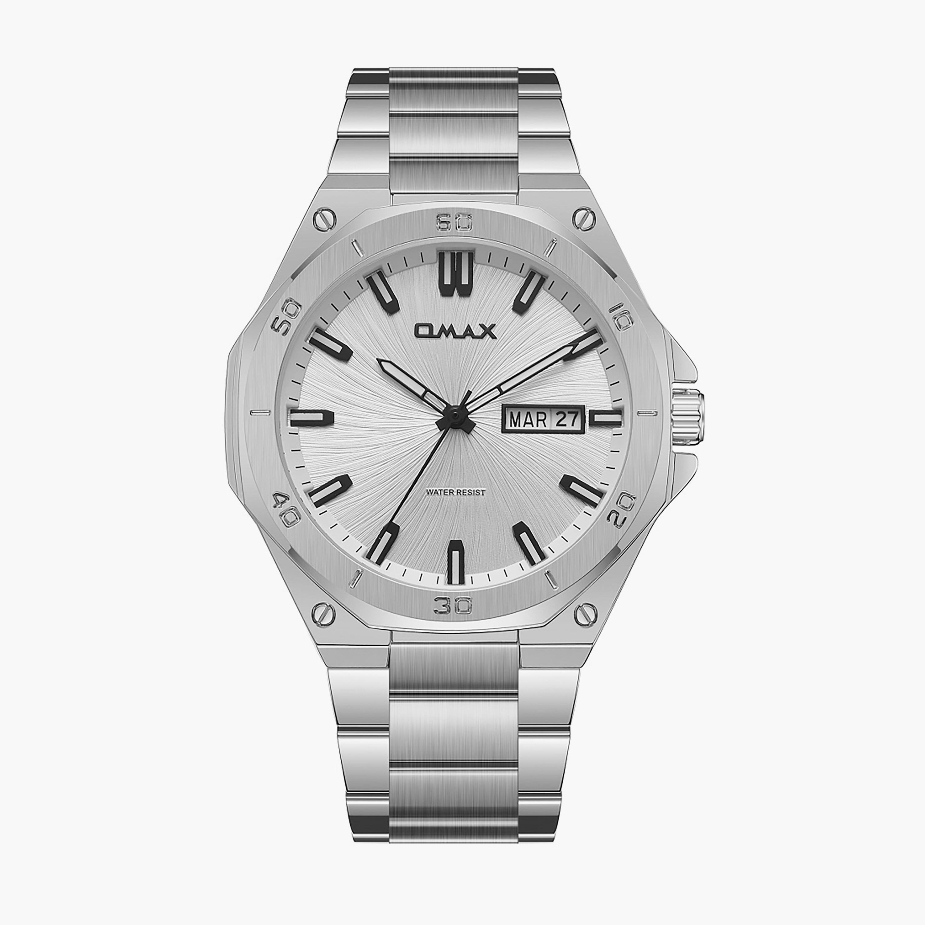 أوماكس ساعة رجالية فضية من الستانلس ستيل-men-watchesandjewellery-watches-image-1