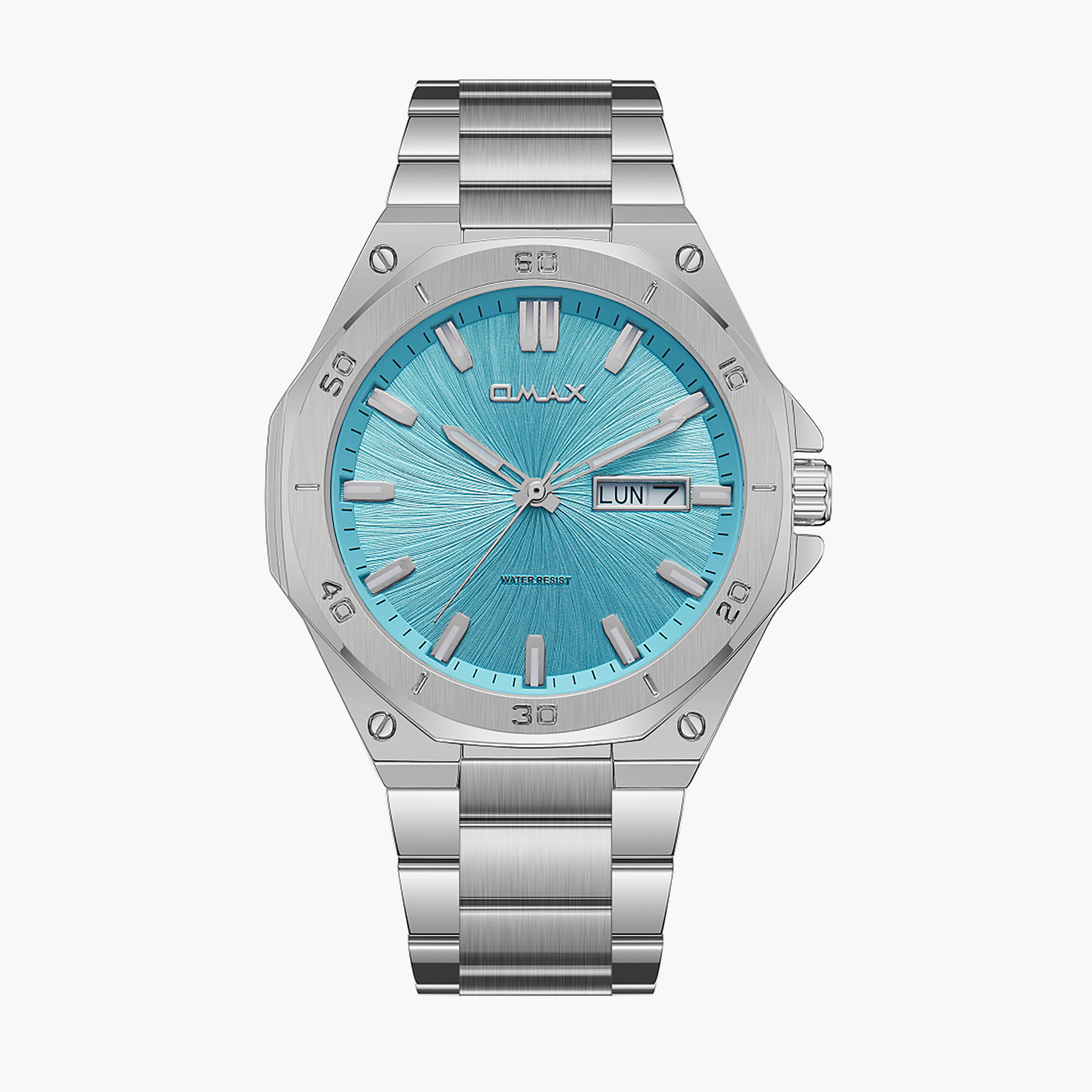 أوماكس ساعة رجالية فضية من الستانلس ستيل-men-watchesandjewellery-watches-image-1