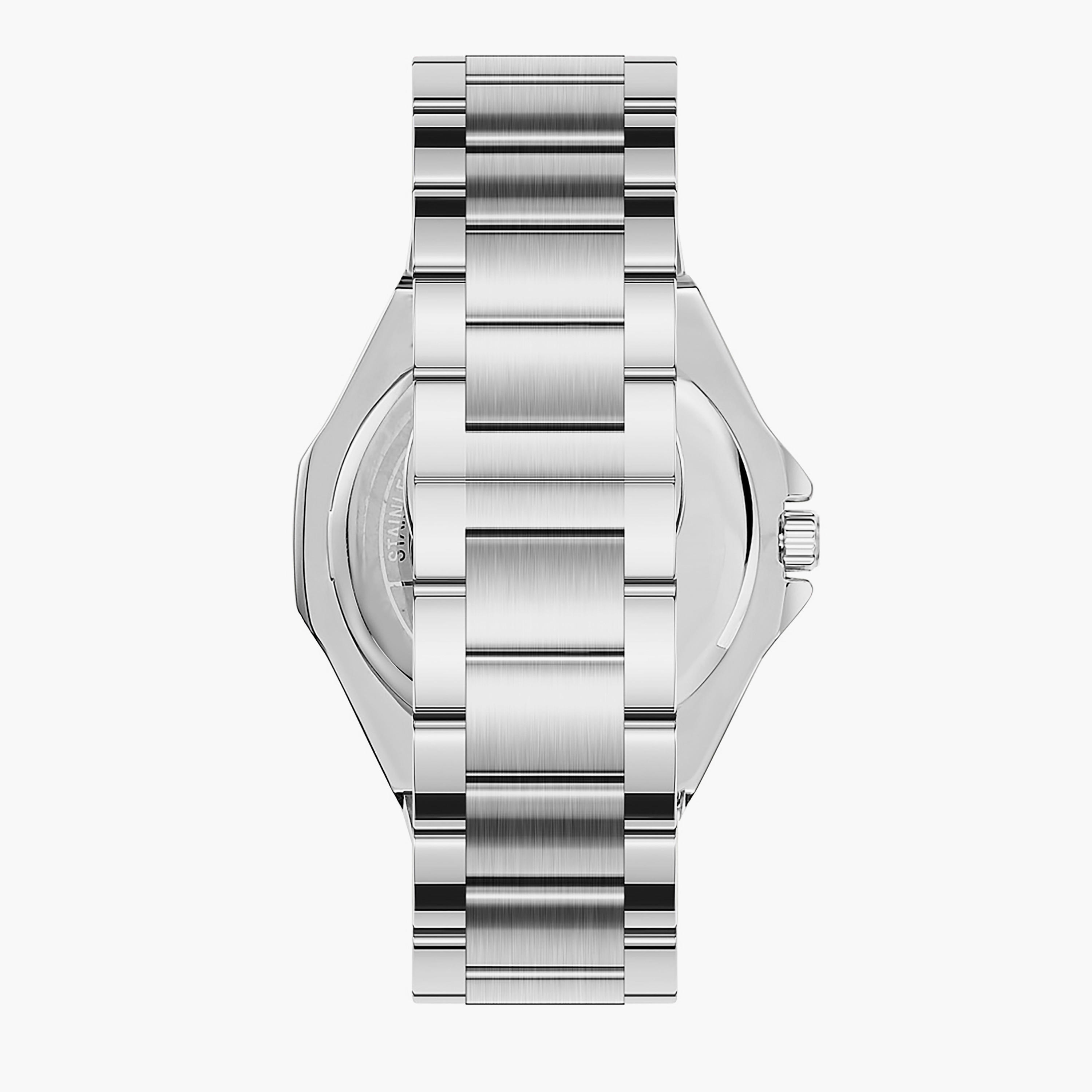 أوماكس ساعة رجالية فضية من الستانلس ستيل-men-watchesandjewellery-watches-image-3