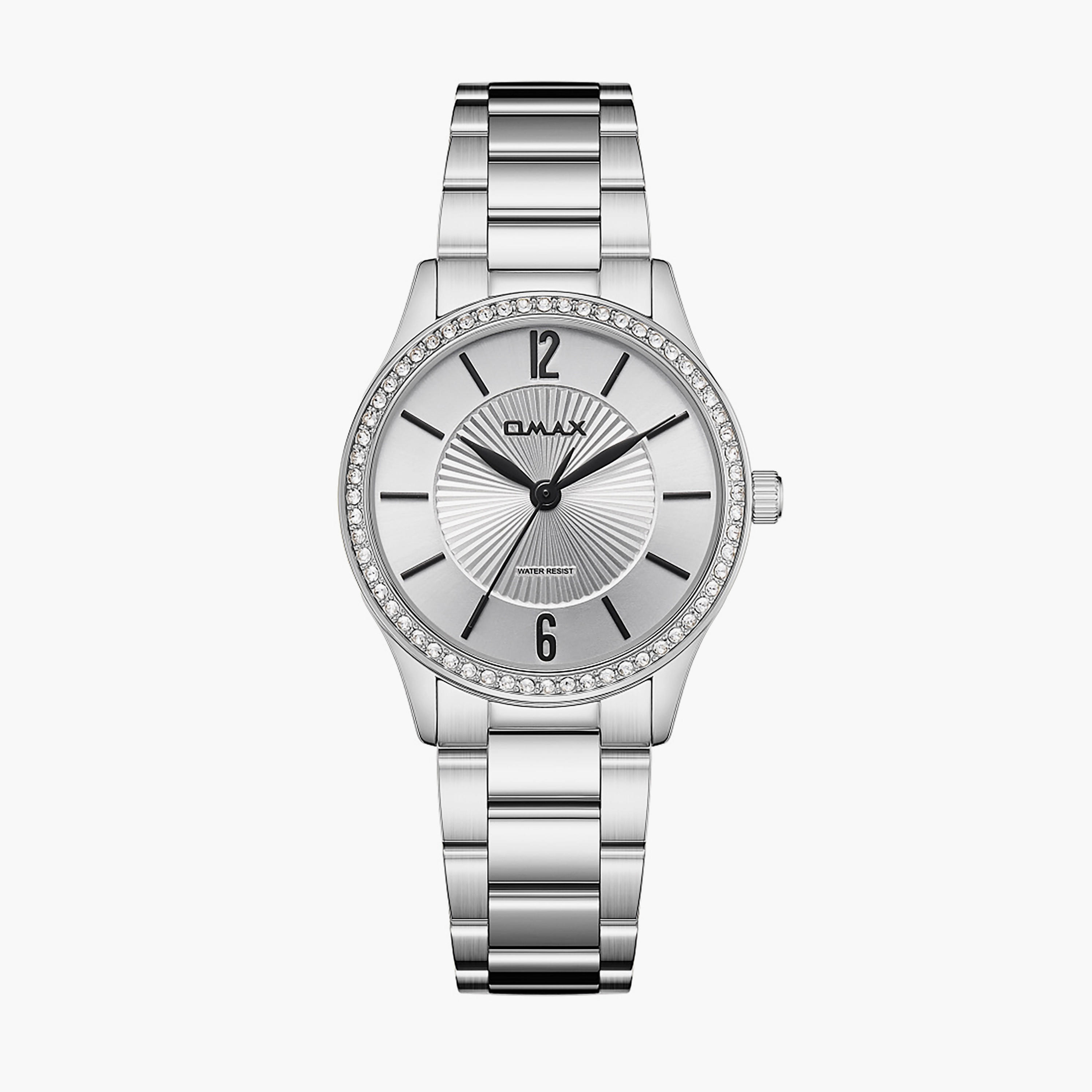 Silver Tone Embellished Ladies Watch-women-watchesandjewellery-watches-image-1