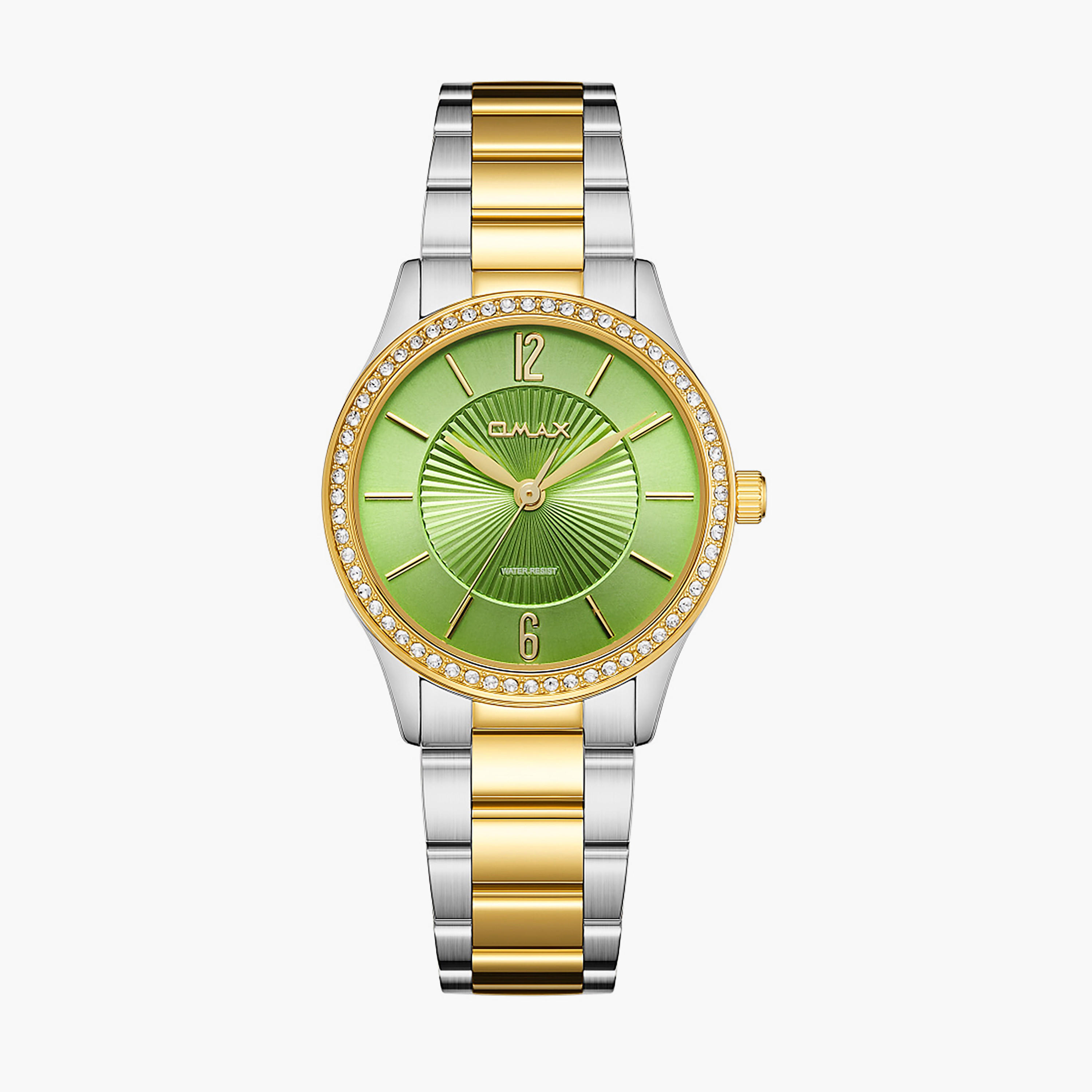 Two-Tone Green Dial Women's Watch-women-watchesandjewellery-watches-image-1