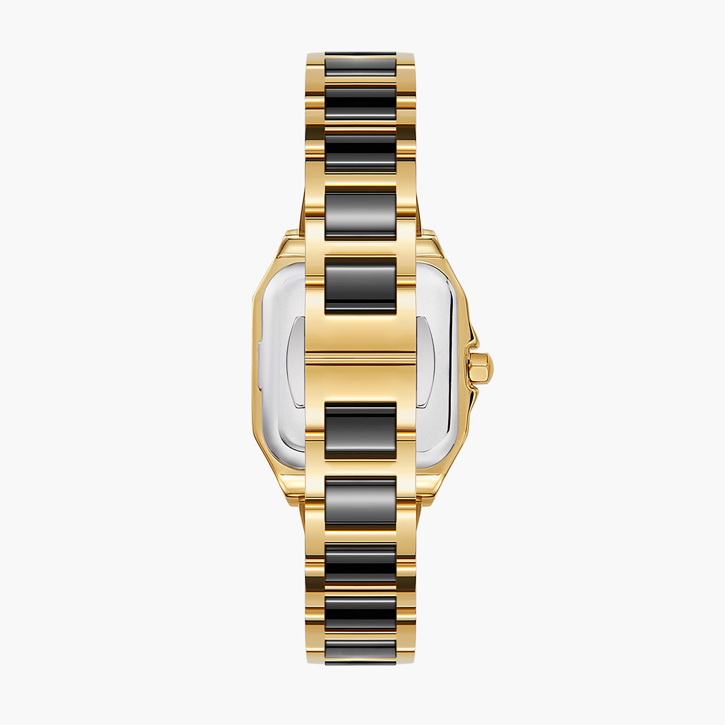 Gold Ceramic Rectangular Women's Watch-women-watchesandjewellery-watches-image-2