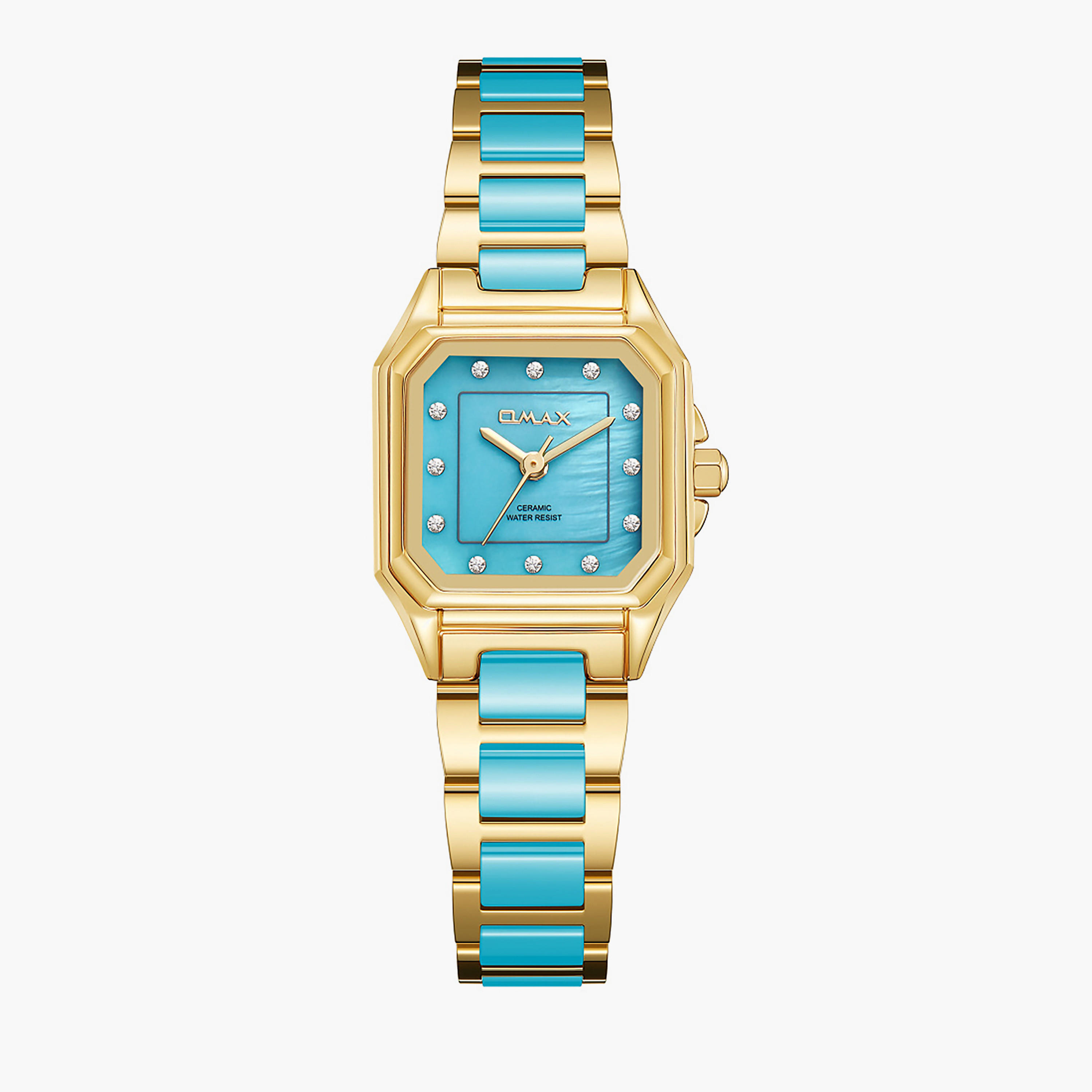 Gold Tone Square Women's Watch-women-watchesandjewellery-watches-image-1