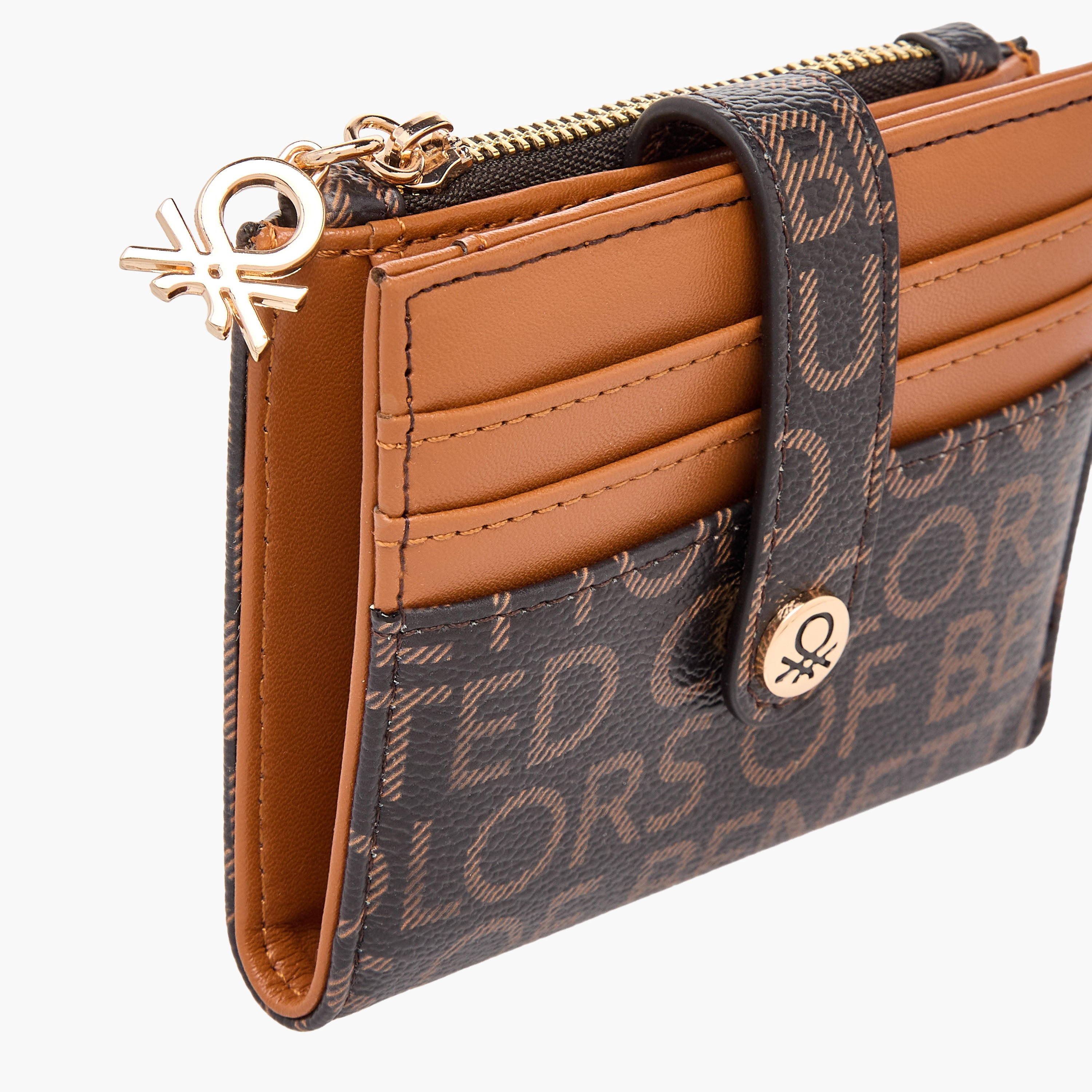 United Colors of Benetton Monogram Print Card Holder with Tab Closure-women-bagsandwallets-wallets-image-3