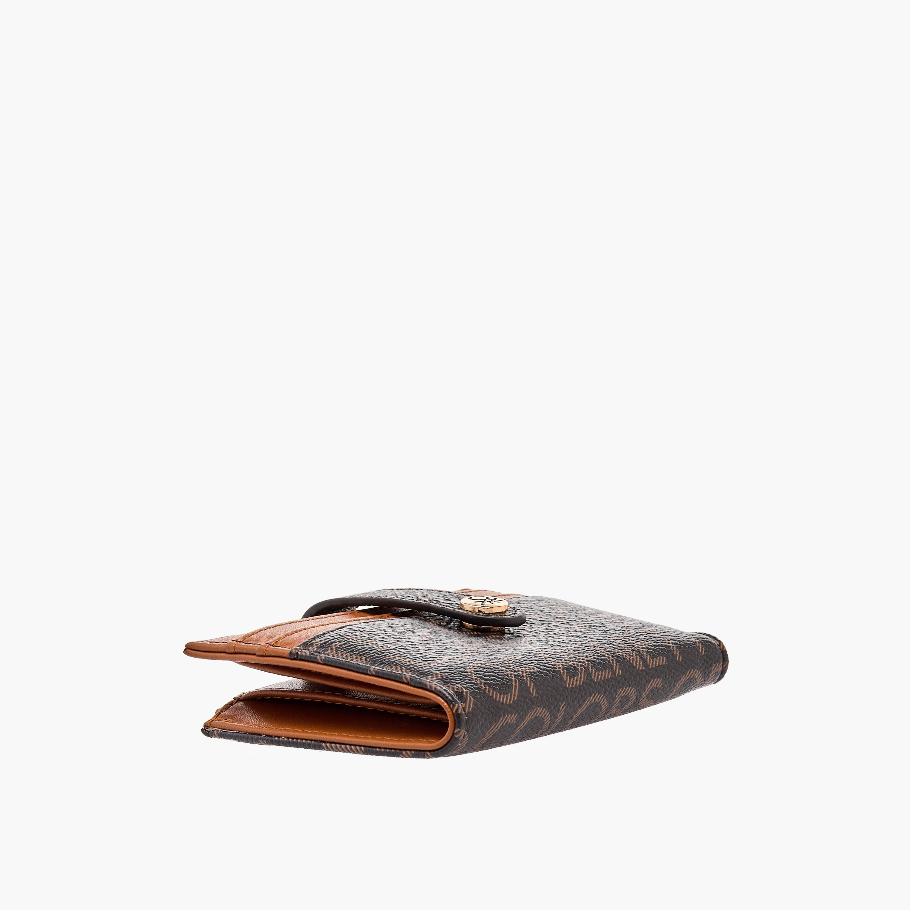 United Colors of Benetton Monogram Print Card Holder with Tab Closure-women-bagsandwallets-wallets-image-4