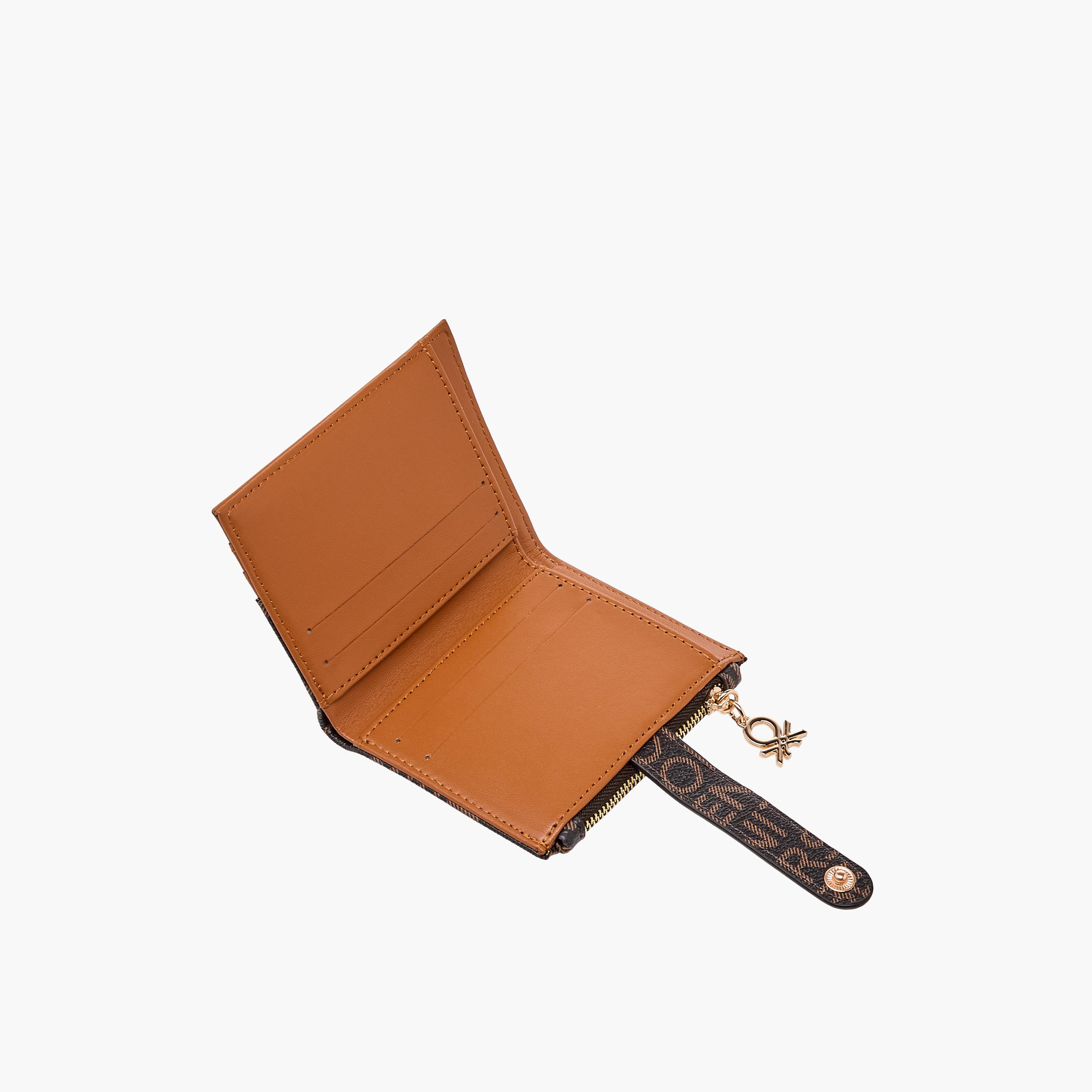 United Colors of Benetton Monogram Print Card Holder with Tab Closure-women-bagsandwallets-wallets-image-5
