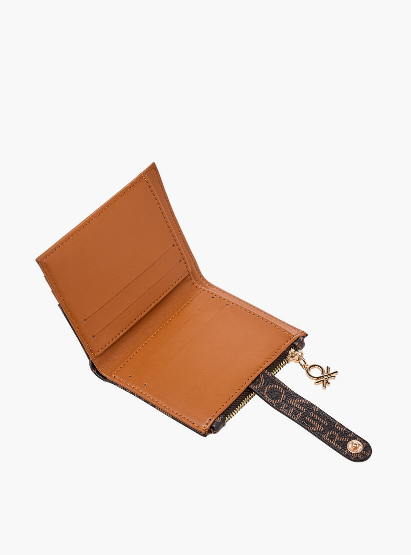 United Colors of Benetton Monogram Print Card Holder with Tab Closure-women-bagsandwallets-wallets-image-5