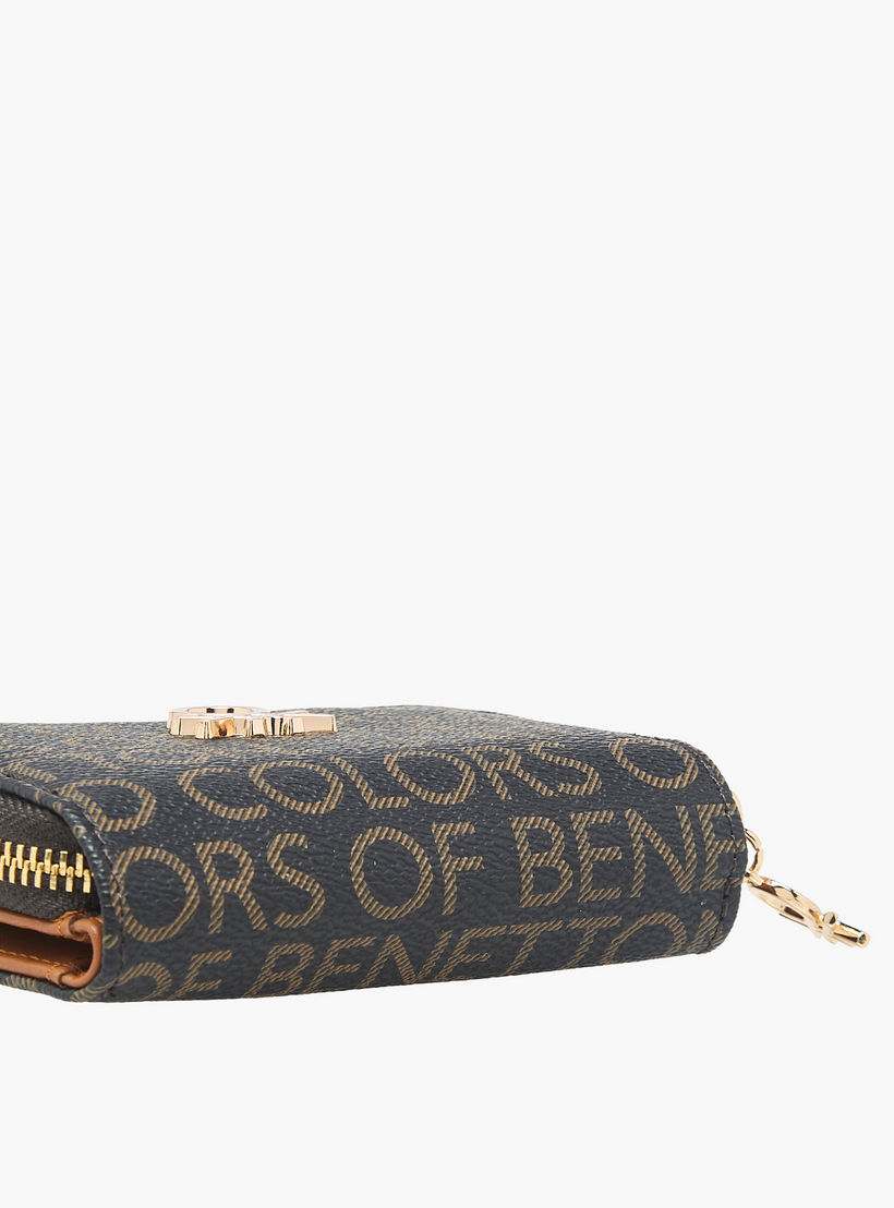 United Colors of Benetton Monogram Print Wallet with Zip Closure-women-bagsandwallets-wallets-image-4