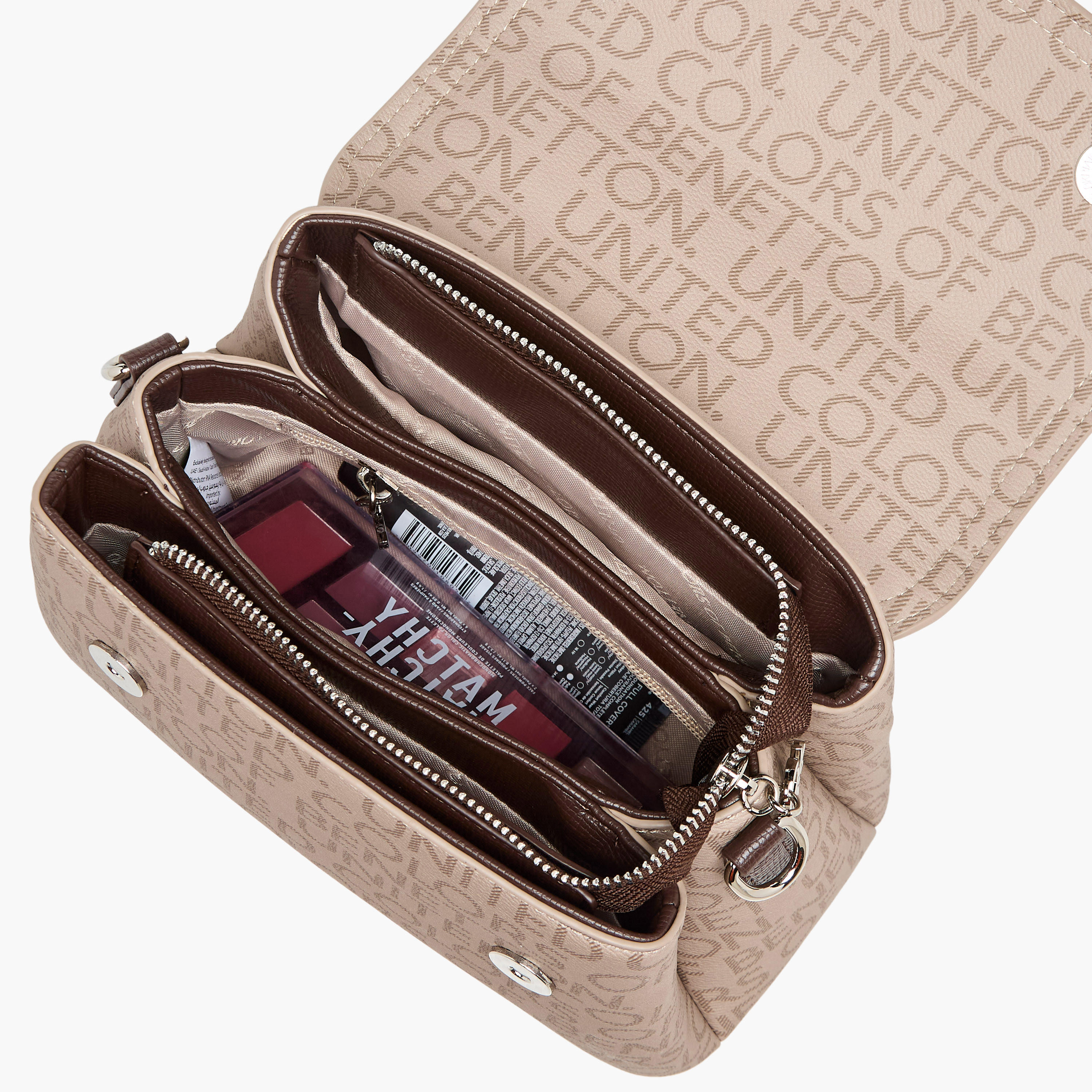United Colors of Benetton Monogram Print Crossbody Bag with Zip Closure-women-bagsandwallets-handbags-image-9