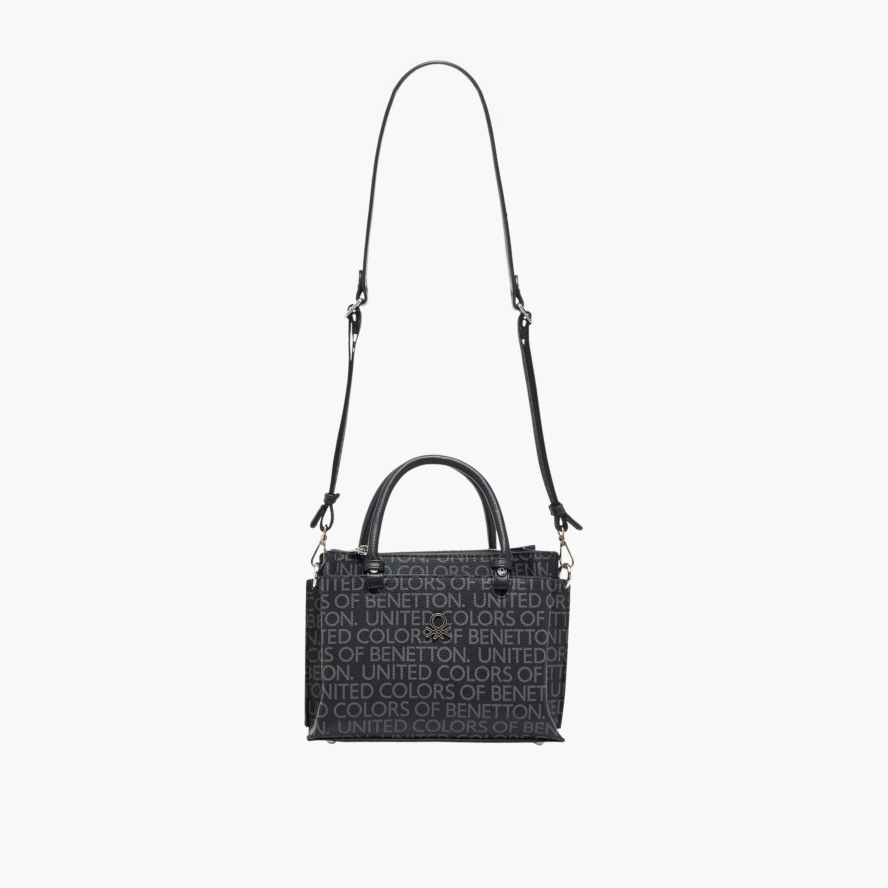 United Colors of Benetton Monogram Print Crossbody Bag with Zip Closure-women-bagsandwallets-handbags-image-3