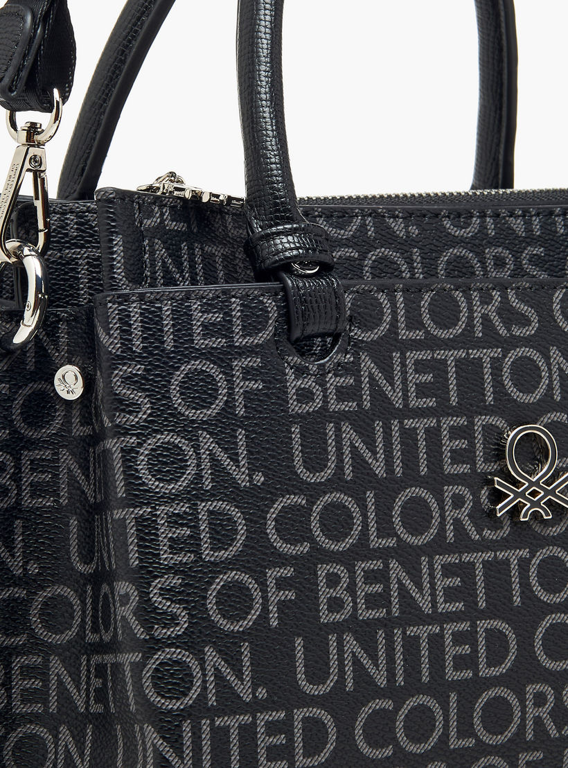 United Colors of Benetton Monogram Print Crossbody Bag with Zip Closure-women-bagsandwallets-handbags-image-5